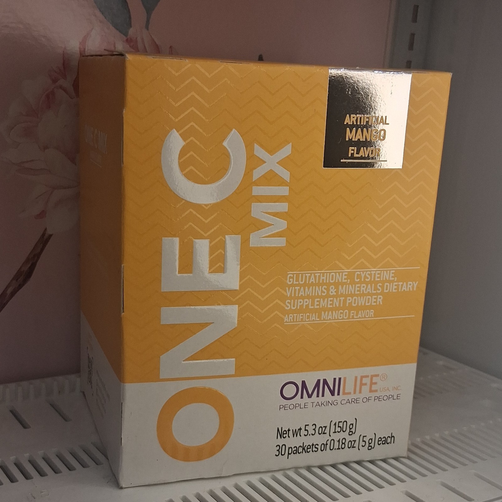 Omnilife ONE C Glutathione Cysteine Powder Mango Flavor Supplement 30 Packets