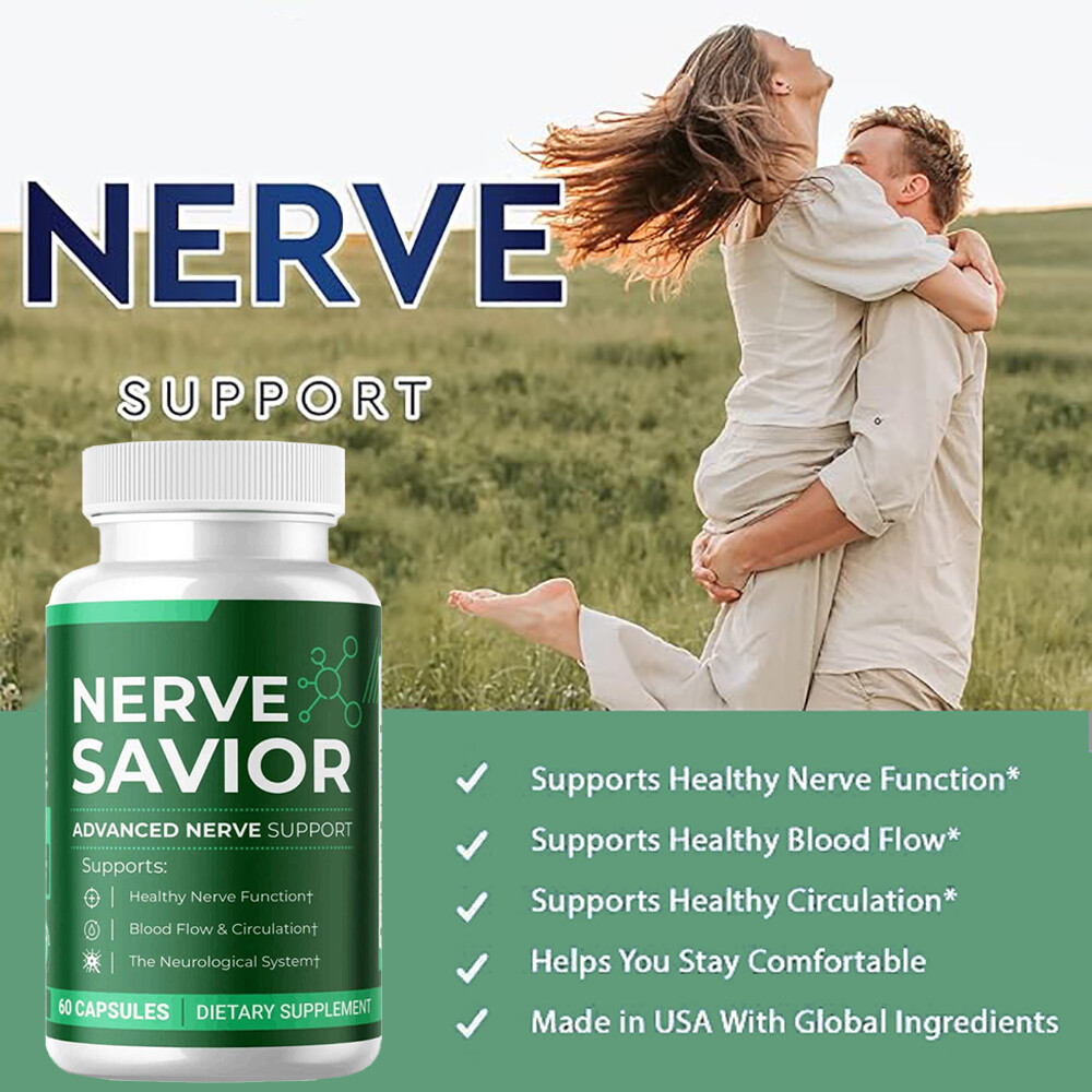 Nerve Savior Health Supplement Nerve Formula 60 Caps Blood Flow & Circulationt