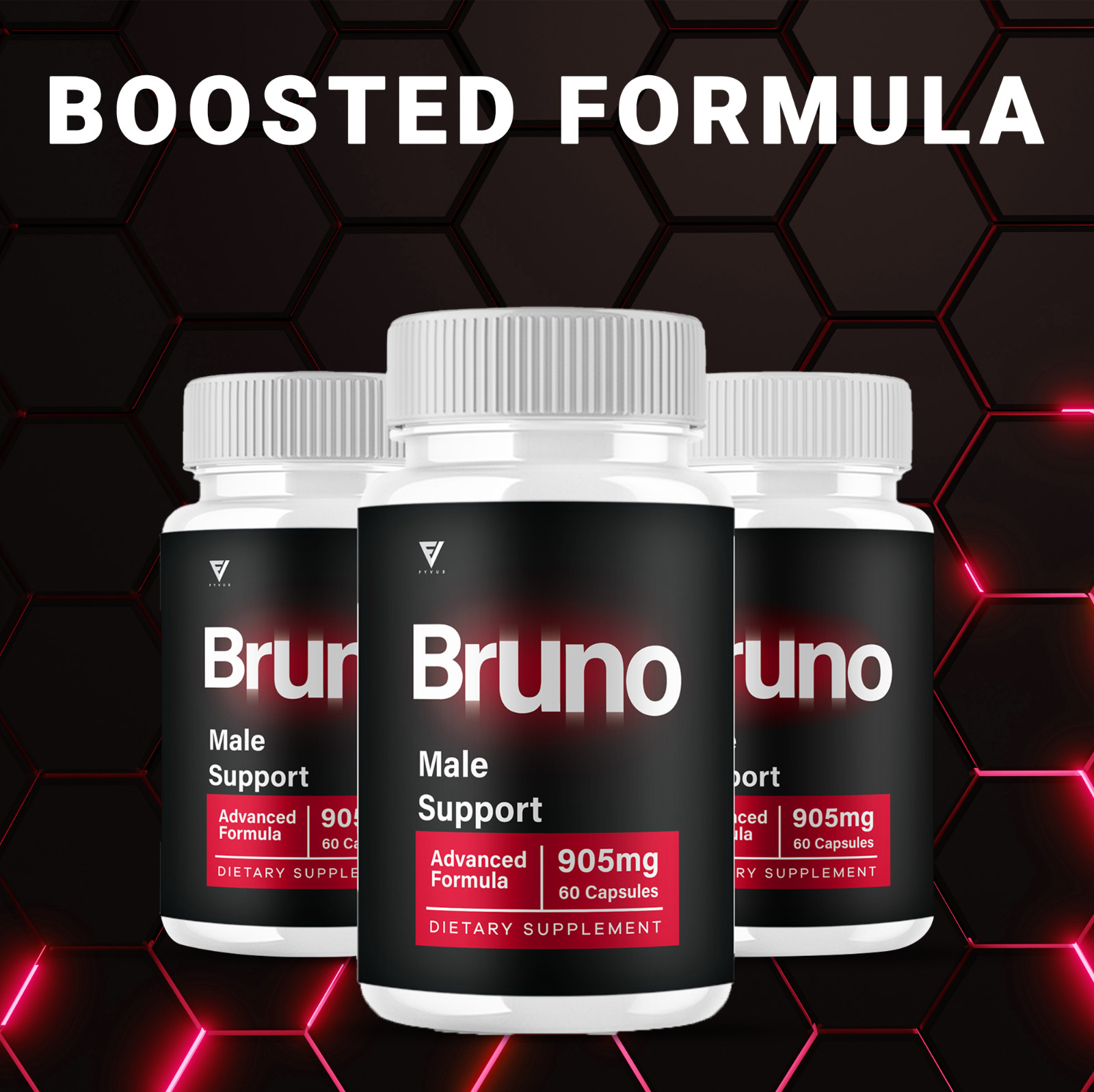 (5 Pack) Bruno Maximum Performance Supplement Bruno Premium Pills (300 Capsules)