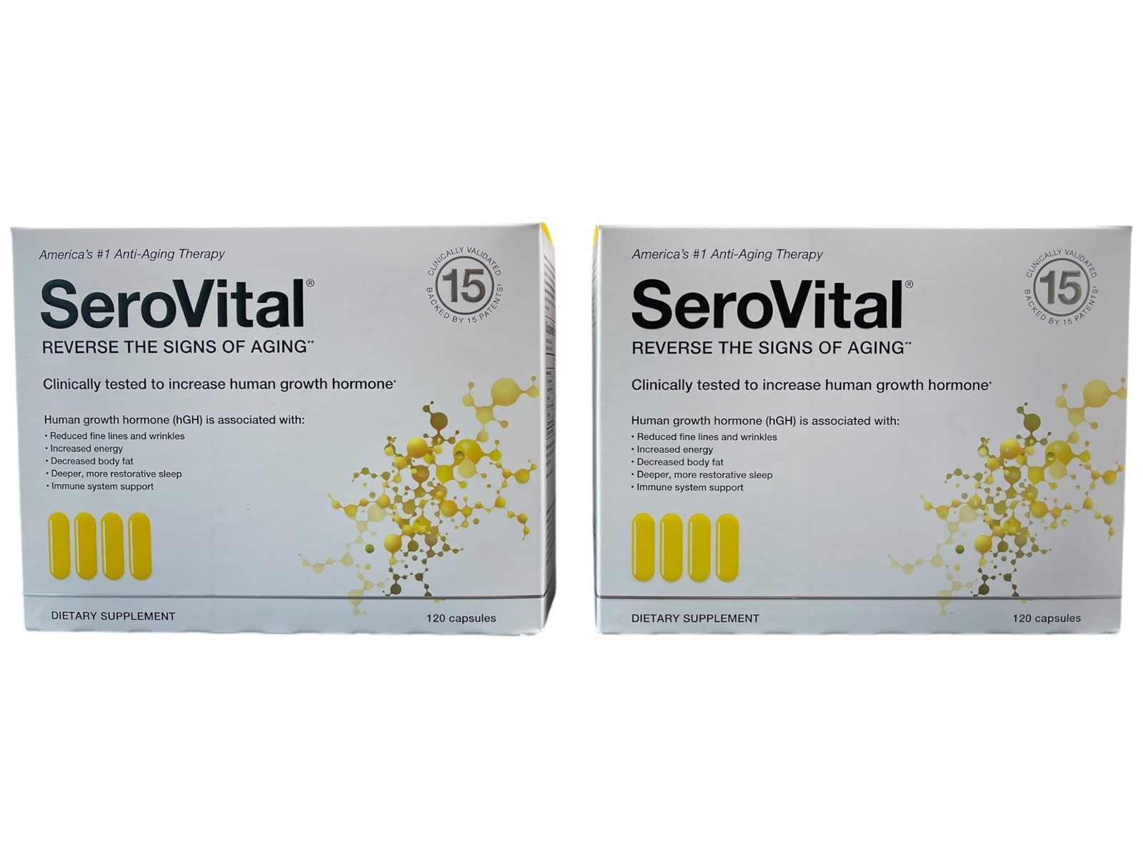 2 Month Supply of Serovital Supplement Anti-Aging Skin Energy Sleep Body Fat 2X