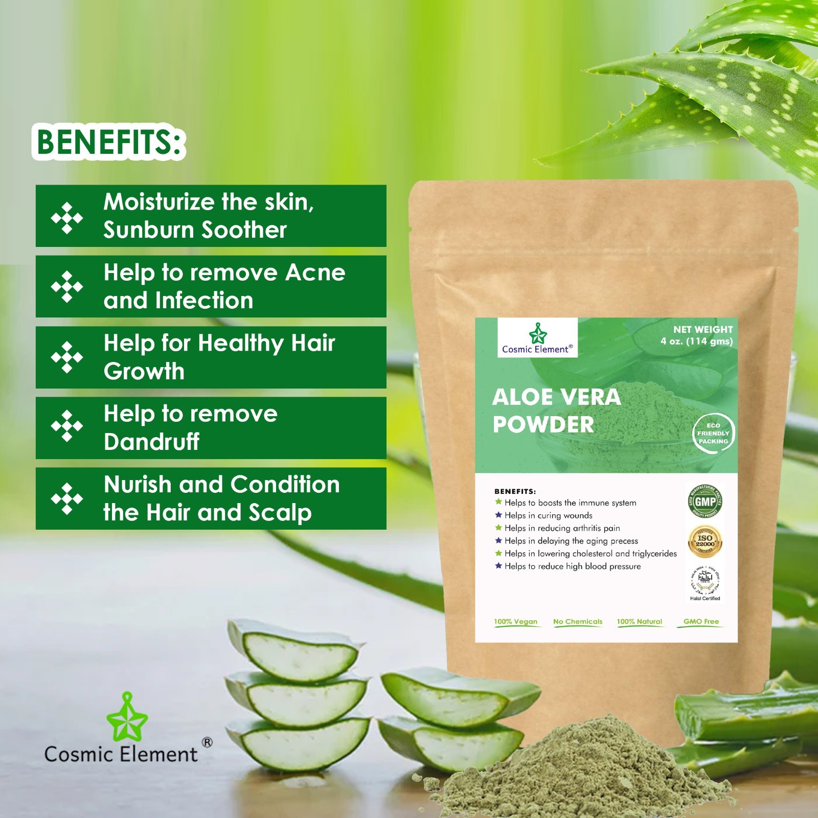 Cosmic Element Aloe Vera Powder