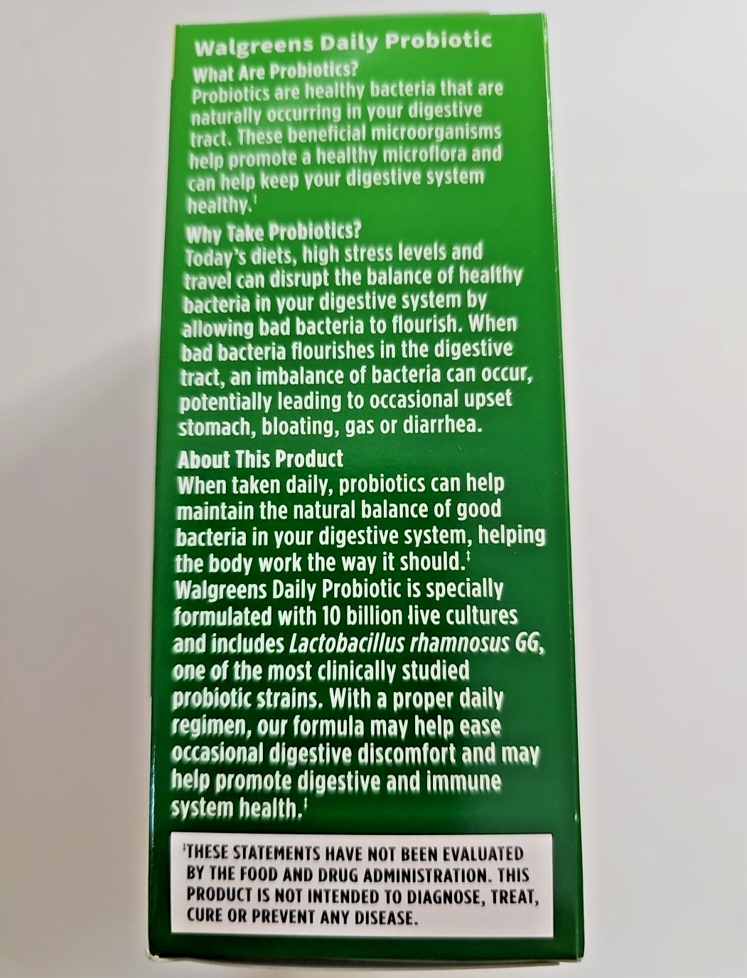 Walgreen’s Probiotic 50 Caps Once Daily 10 Billion Active Cultures Exp 5/2027