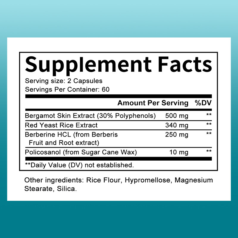 Extra Strength Citrus Bergamot Extract 500 mg, 30% Polyphenolic Flavanones