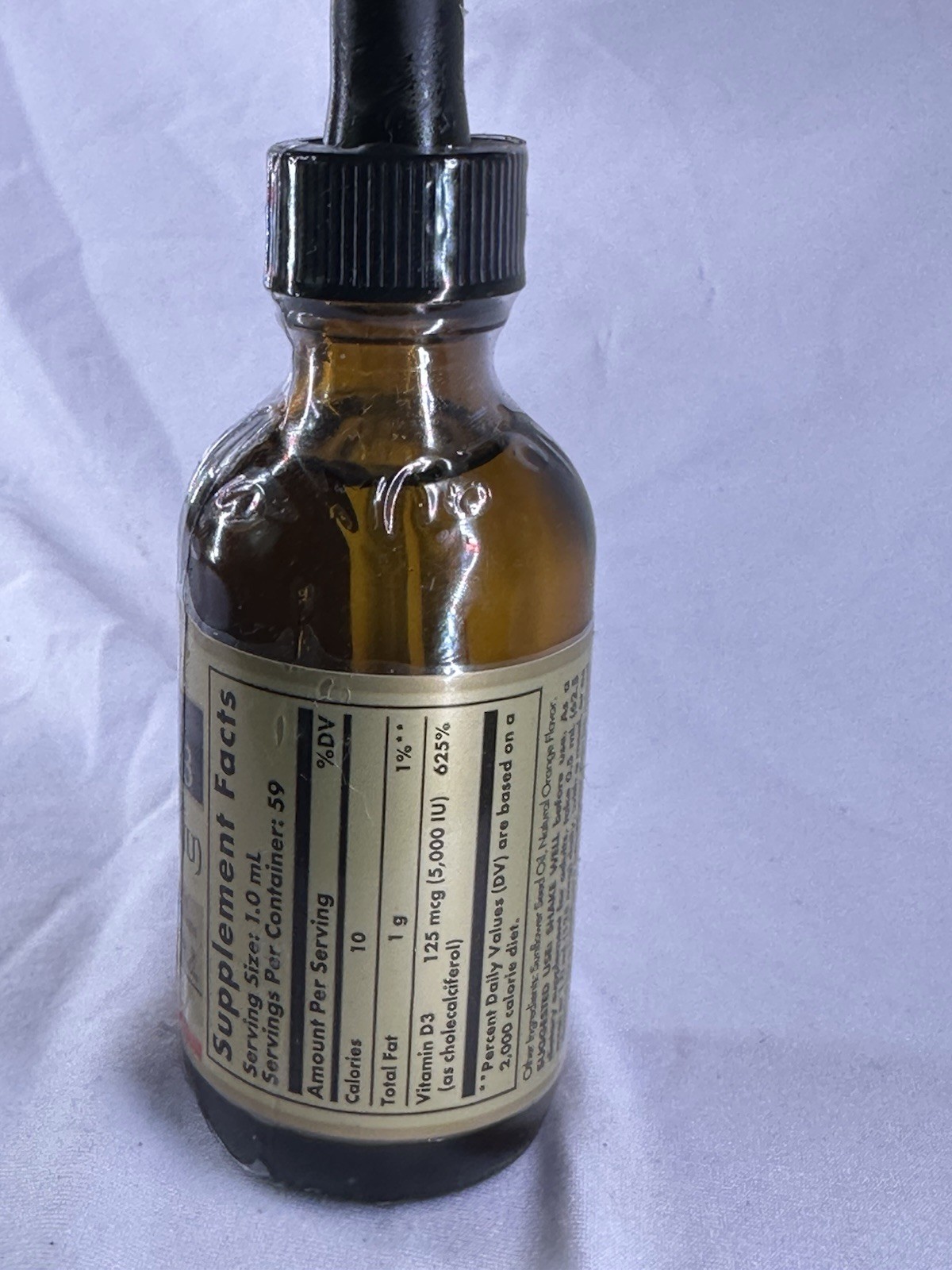 Solgar Liquid Vitamin D3 (Cholecalciferol) 125 mcg (5000 IU) , Bone and Teeth