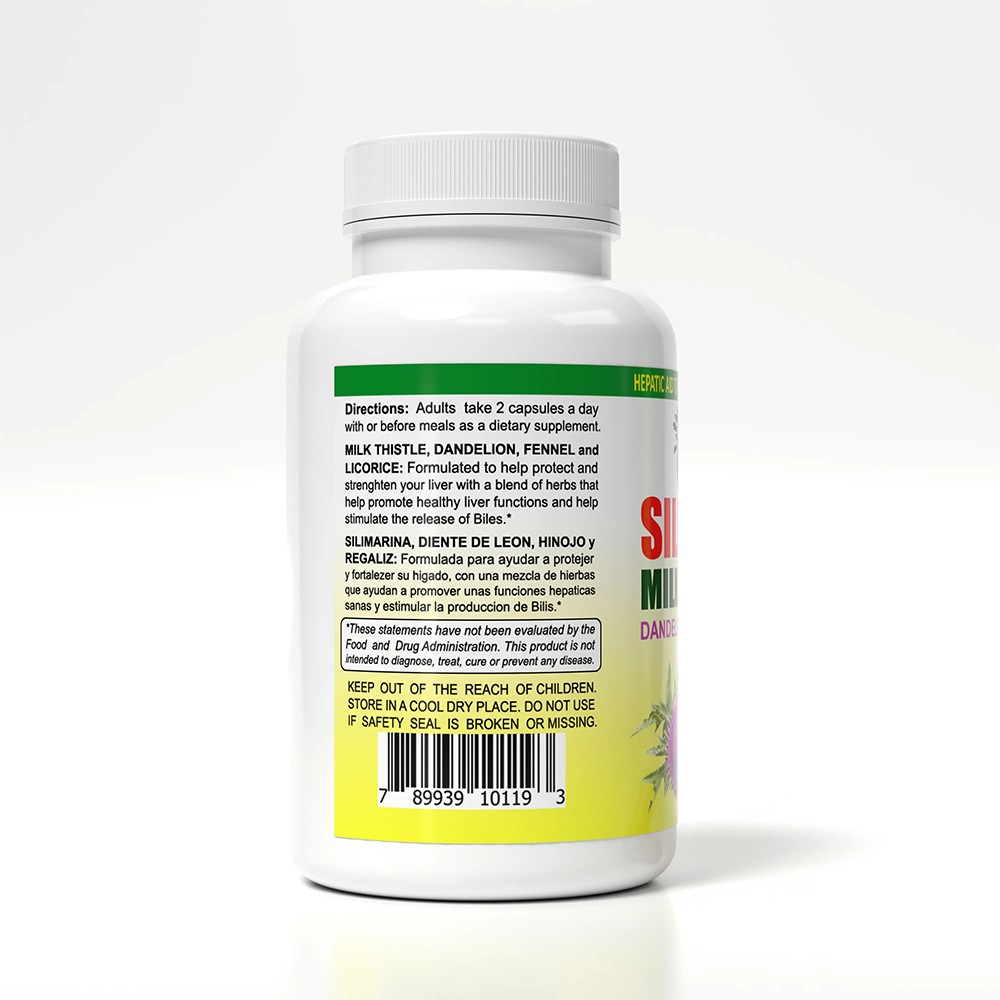 Sunshine Naturals Milk Thistle. 120 Caps, Pack of 3