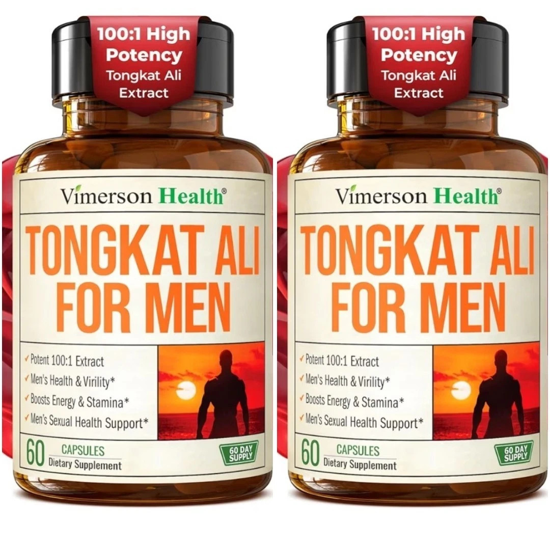 Vimerson Tongkat Al 2 Bottles 400mg 60 Vegan Capsules each 120 total caps -RK8