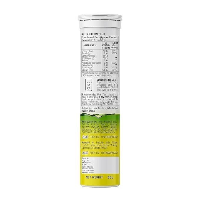 Dr. Vaidya’s Gut Care Effervescent Tablets Improves Digestion 15 Tablets.