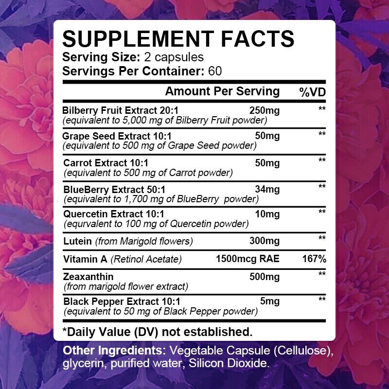 Ultra Eye+Vision Support 30 To 120 Softgels Fast Absorption Support Eye Health