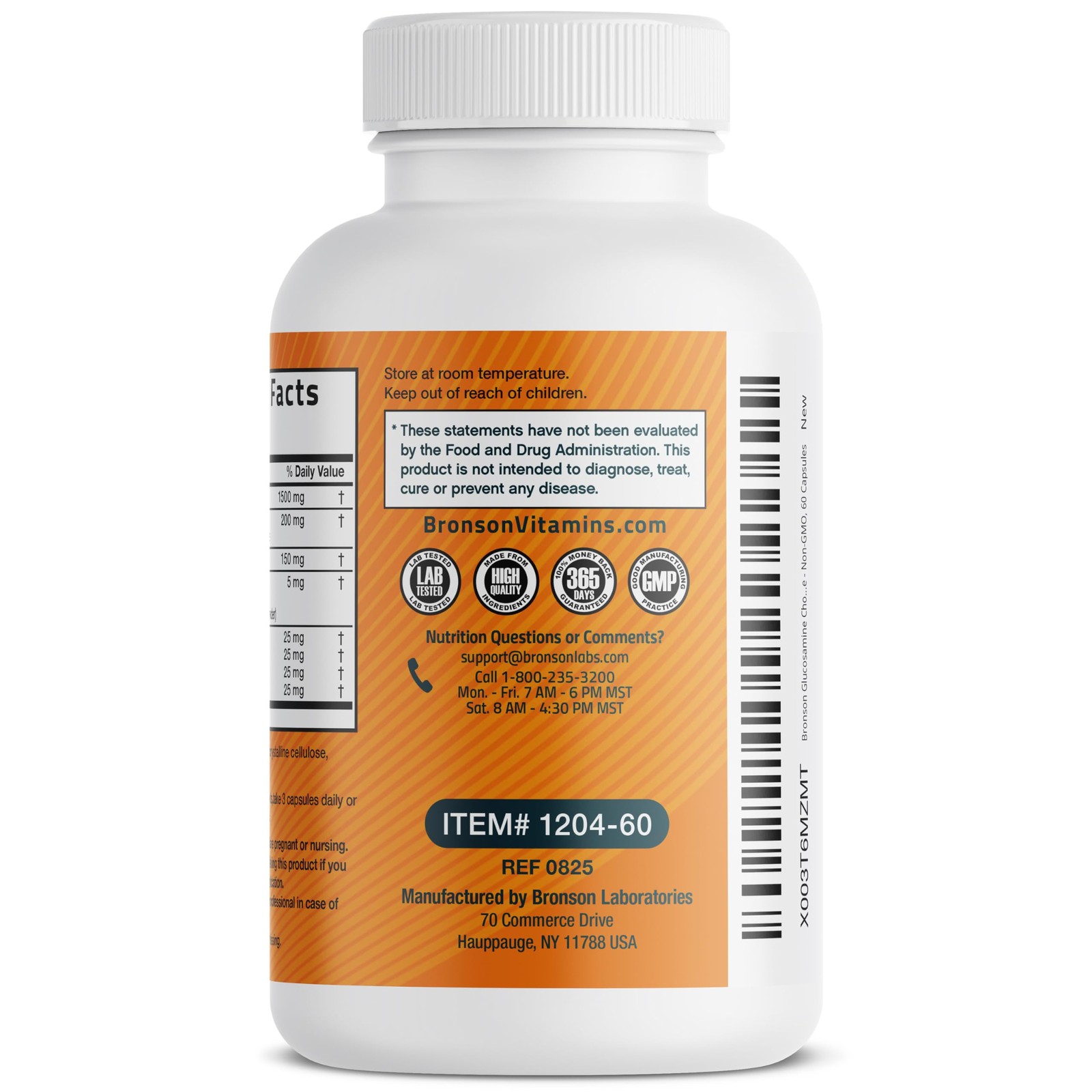 Bronson Glucosamine Chondroitin Turmeric & MSM Advanced 60 Count (Pack of 1)