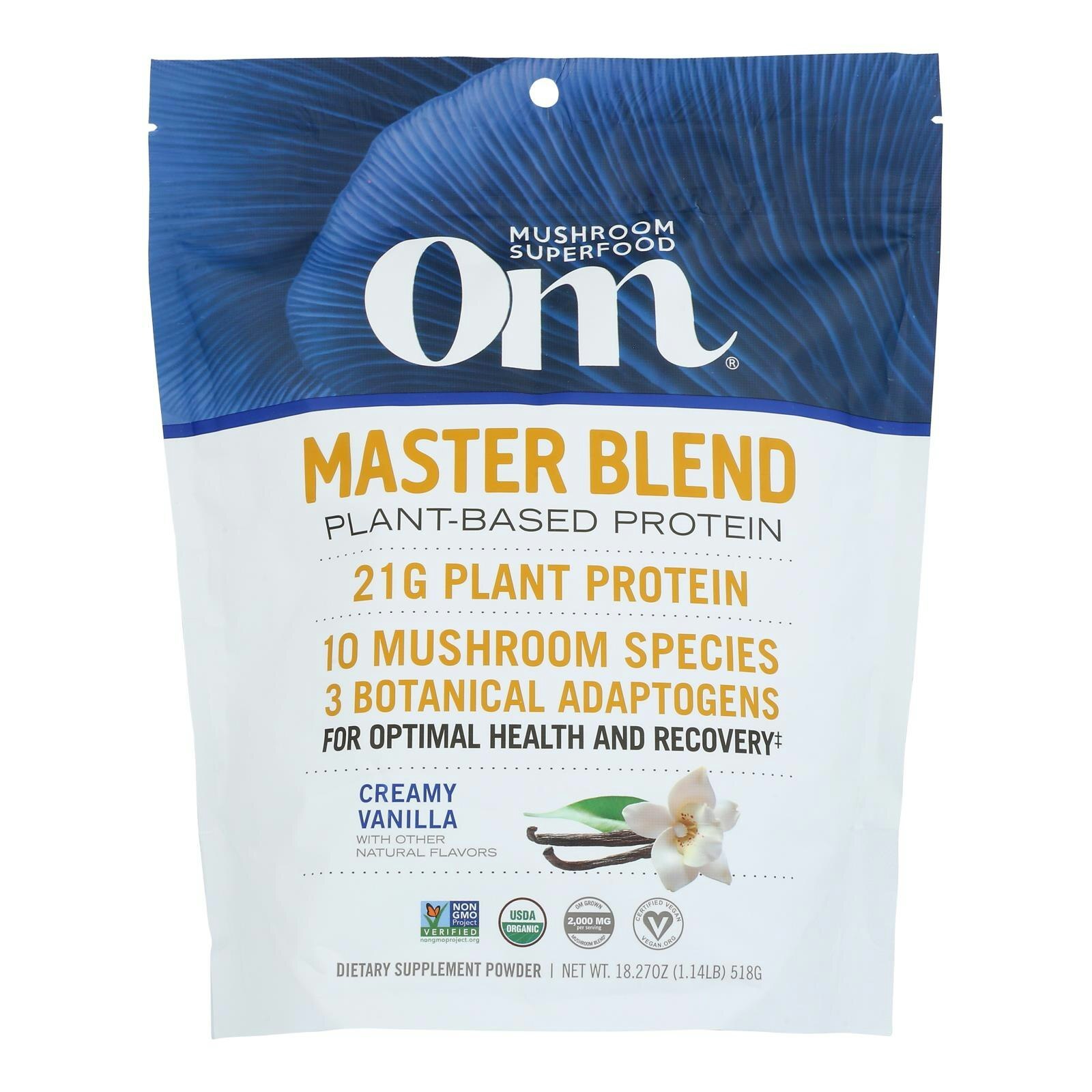 Om – Protein Powder Vanilla Organic – 18.27 oz