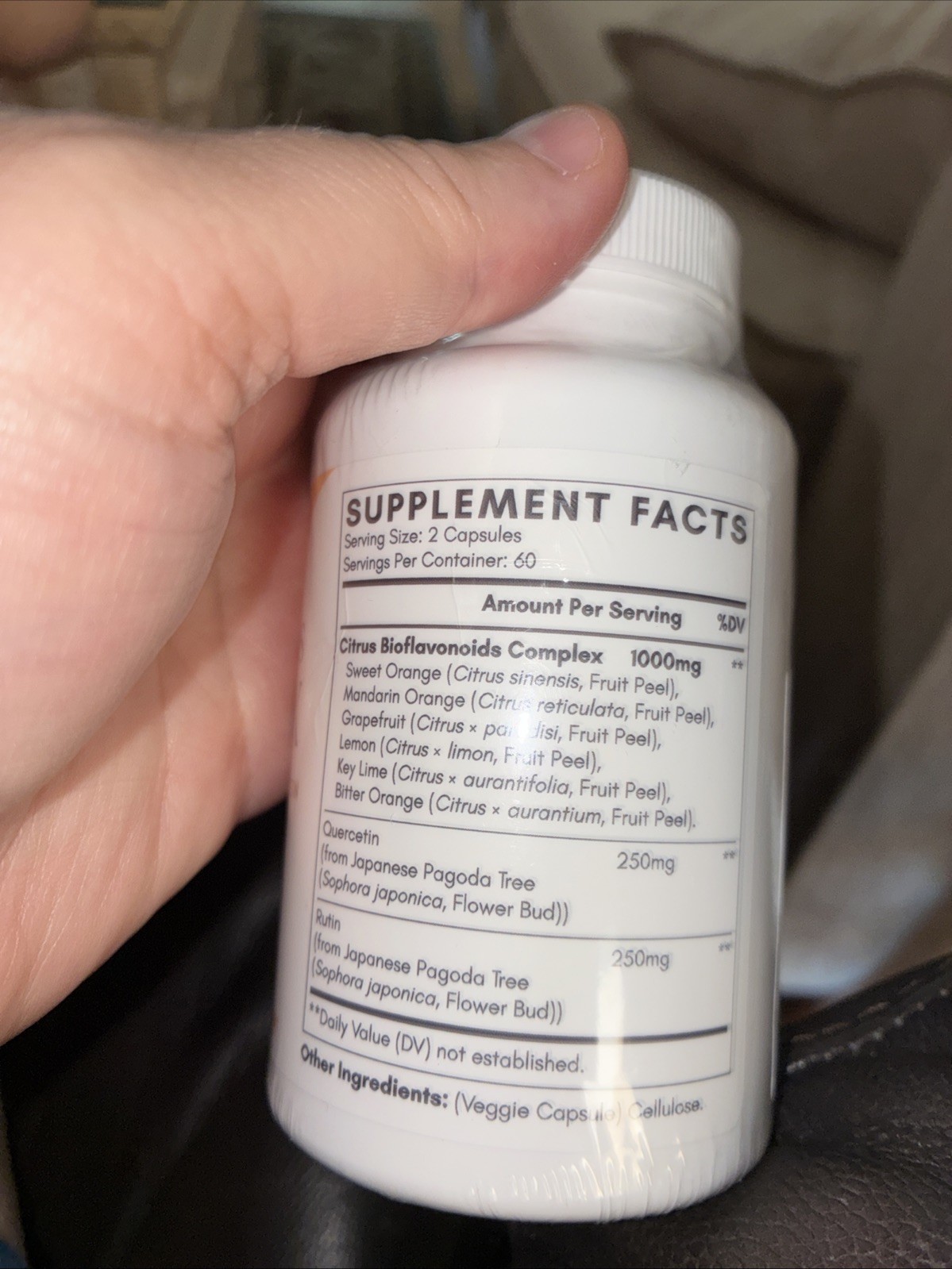 120 ct Bioflavonoids Complex Quercetin Rutin Vegan by Clarusph