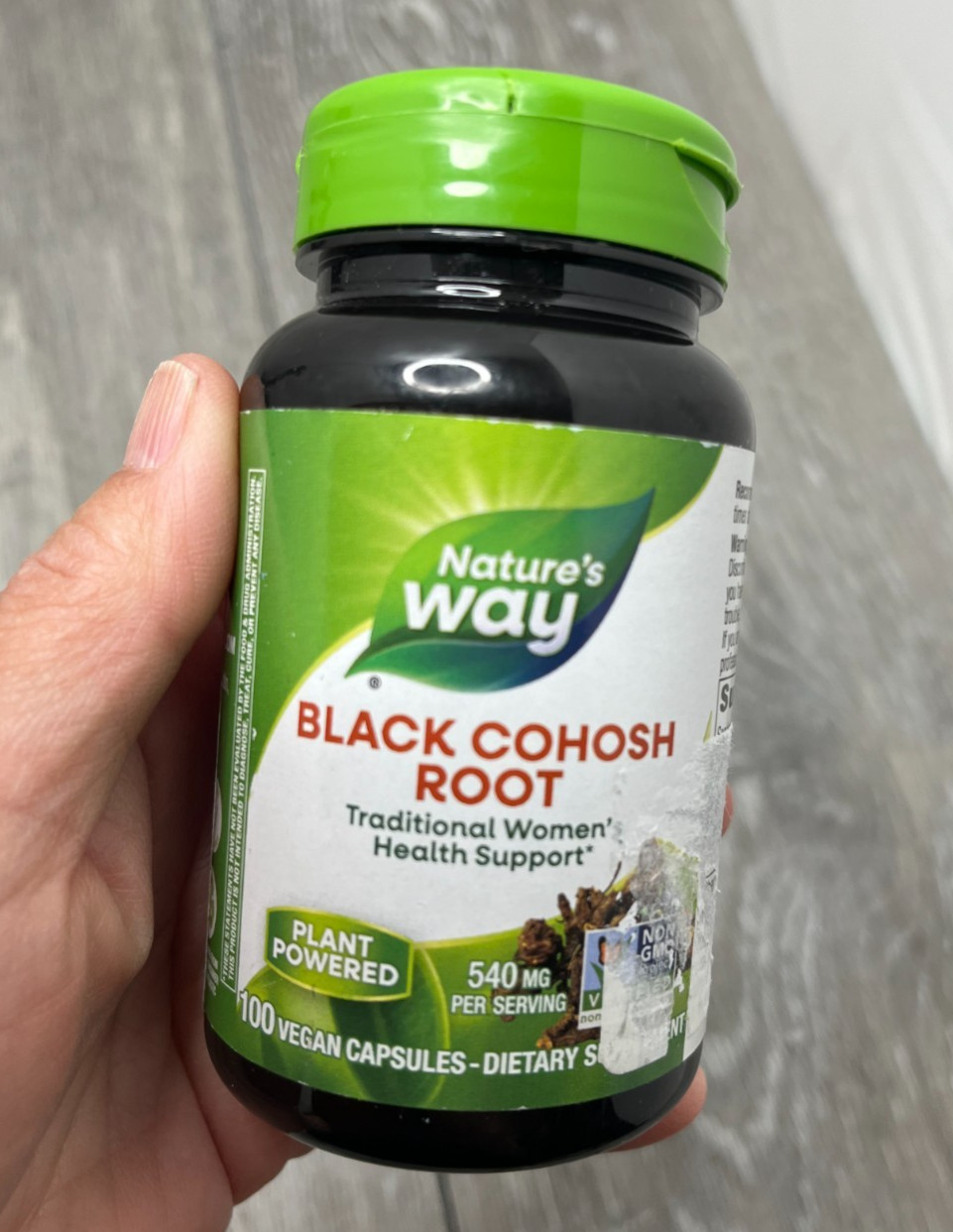 Nature’s Way Black Cohosh Root 540mg 100 Capsules Exp 3/29