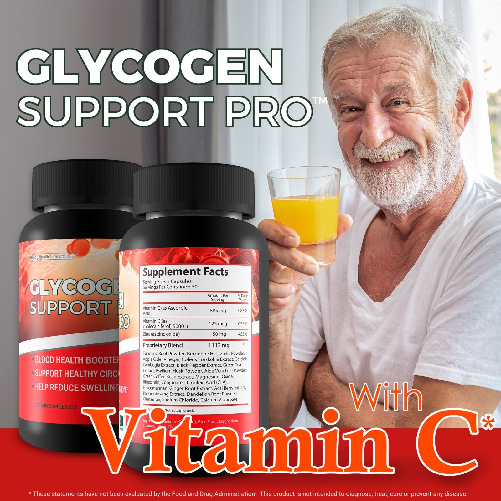Glycogen Support Pro – Our Best Pancreas Support Antioxidant Blood Supplement