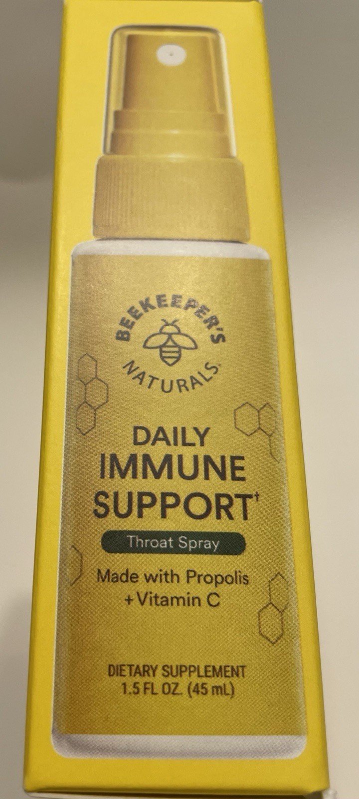 Beekeepers Naturals Propolis Immune Throat Spray Vitamin C Honey 1.5 Oz EX08/28