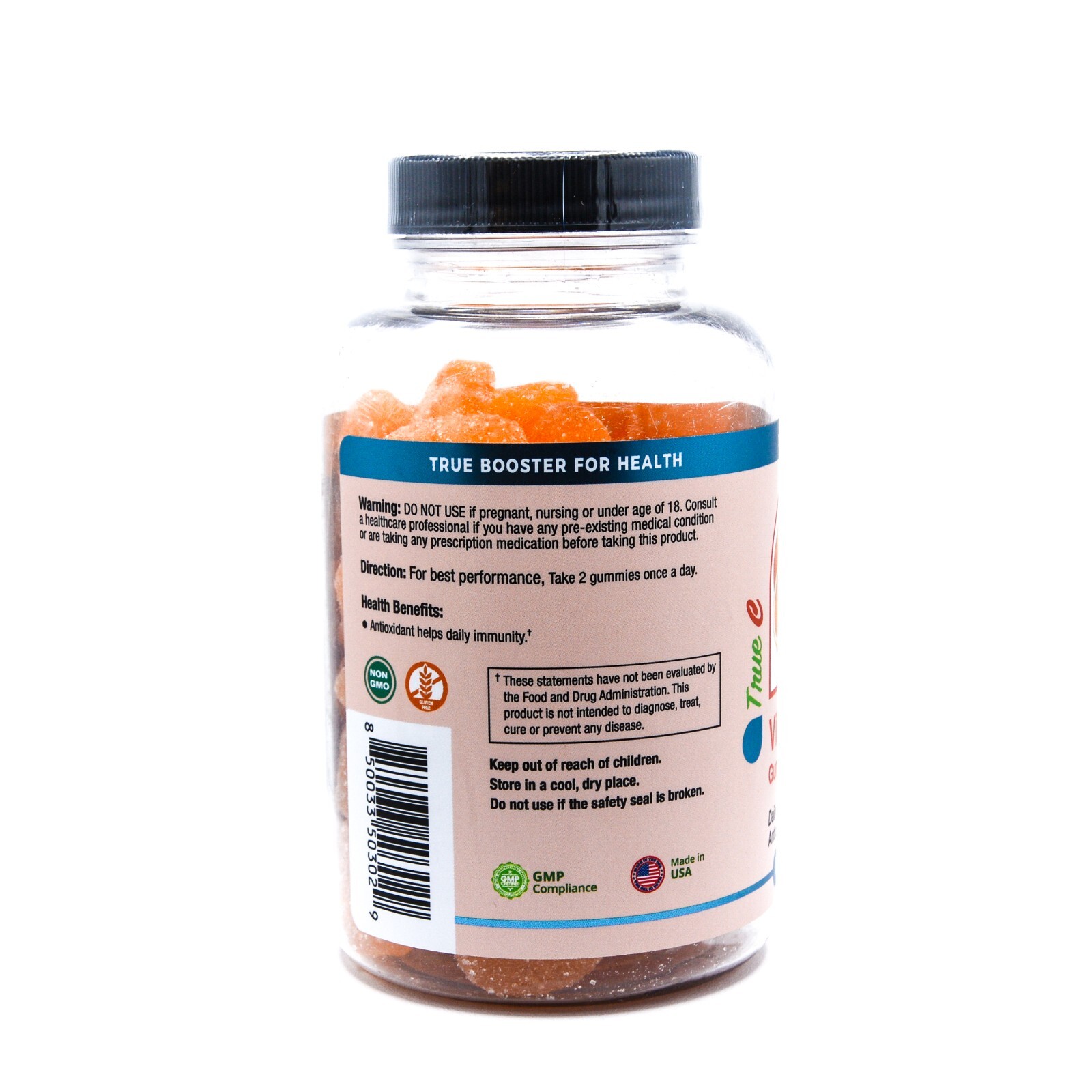Vitamin C Gummies With Zinc Probiotics/ Immune Support Supplement 60 Gummies