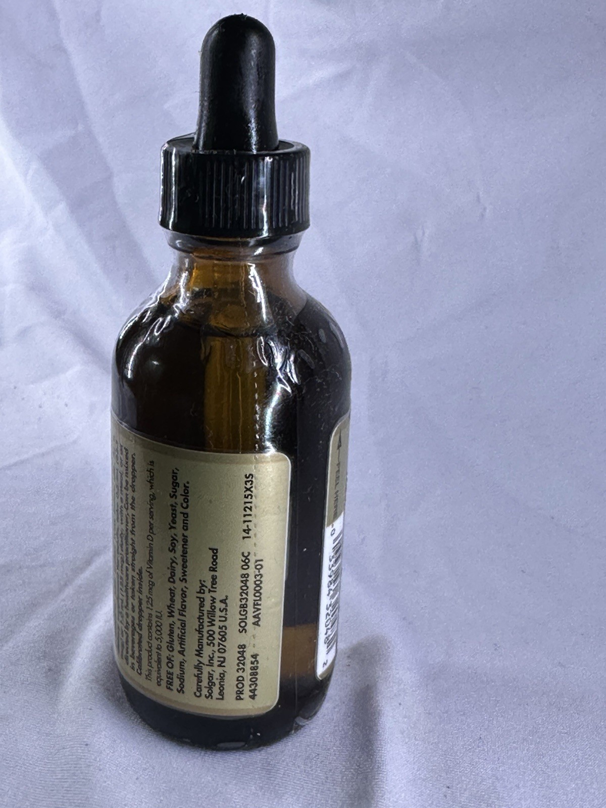 Solgar Liquid Vitamin D3 (Cholecalciferol) 125 mcg (5000 IU) , Bone and Teeth