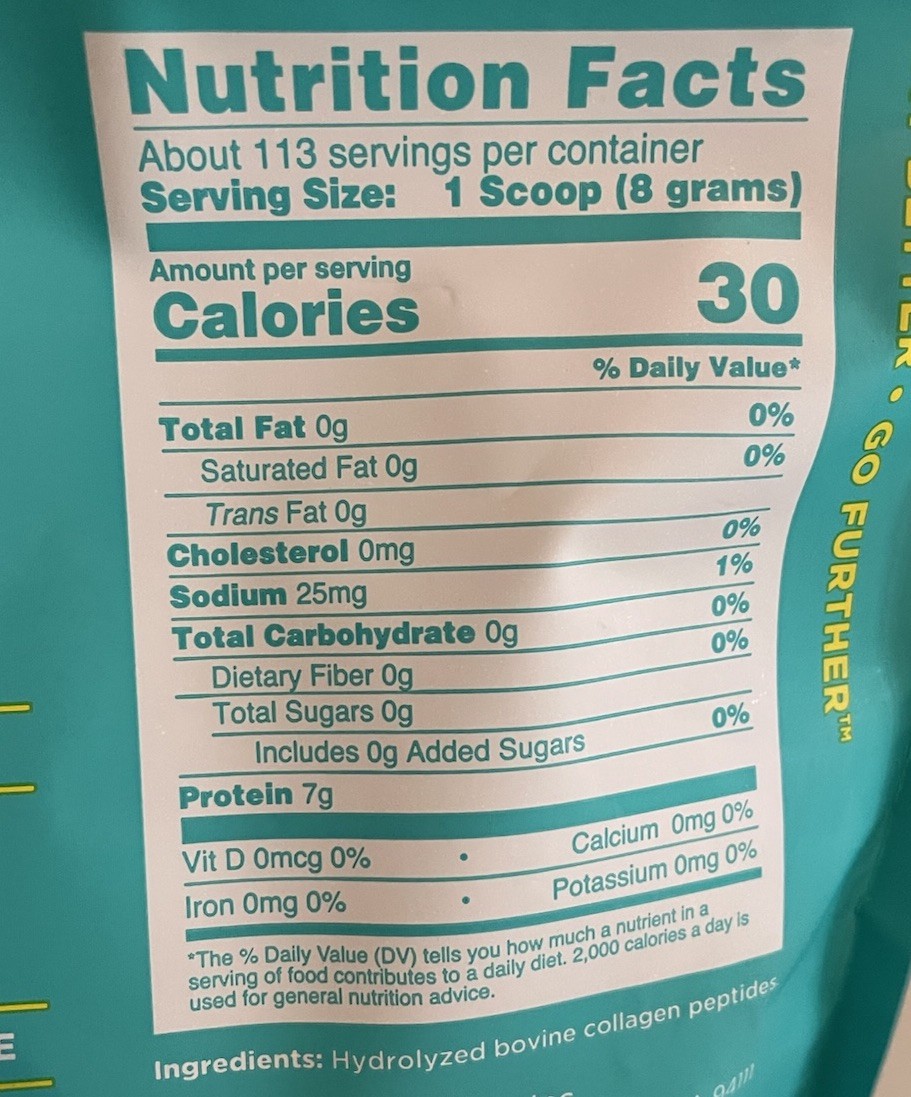 Further Food Grass-Fed Collagen Peptides Powder, Unflavored 32.0 oz 113 Servings