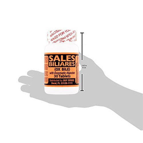 Sales Biliares OX Bile with Enzymatic Digestan Tablets, 30 count
