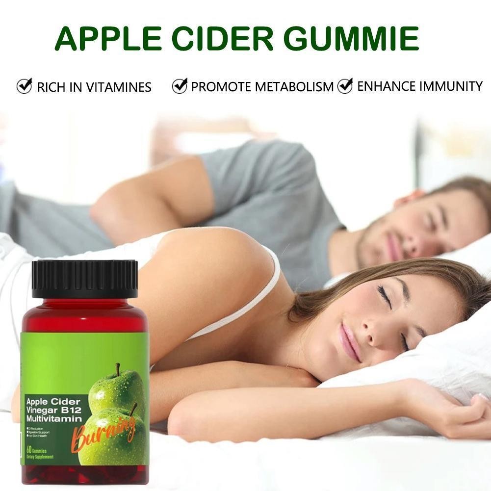 Apple Cider Vinegar B12 Multivitamin-Apple Cider Vinegar Gummies-60Gummies