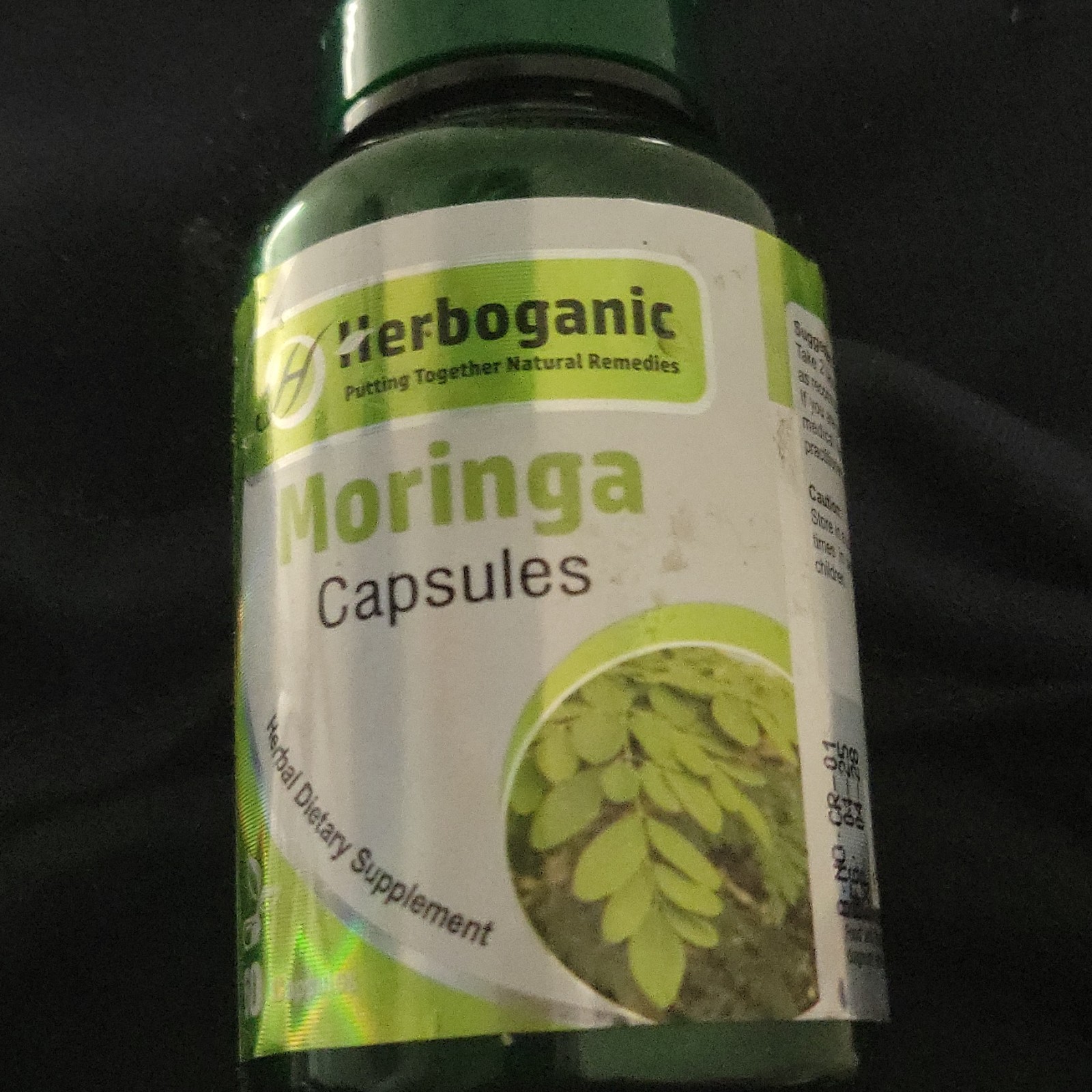 Herborganic Moringa Capsules Herbal Dietary Supplement with Moringa Ingredient