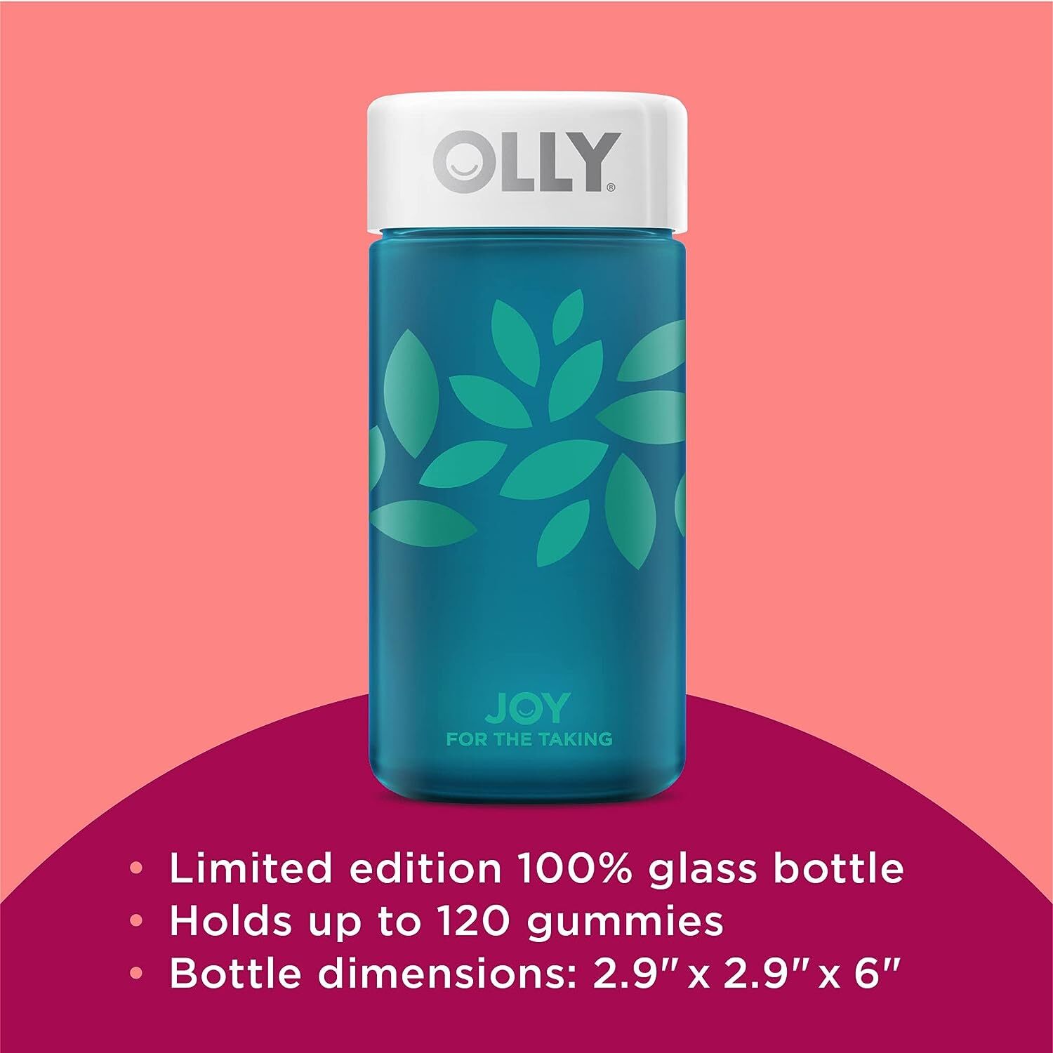OLLY Gift for Her Undeniable Beauty Pouch Plus Joy Jar Stocking Stuffer 60 Count