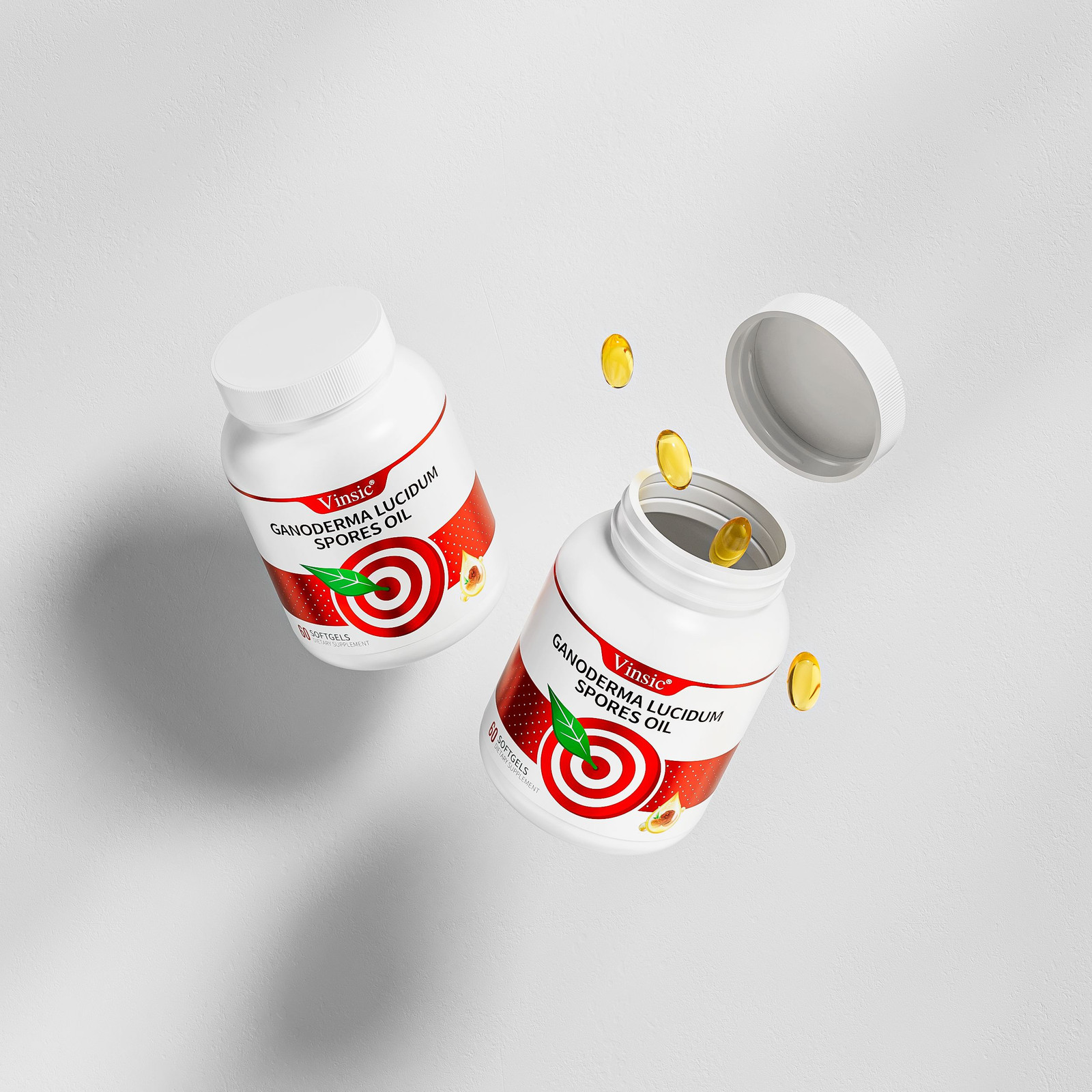 Premium Reishi Spore Oil, 60 Softgels – 1000x Concentrated, Patented Process