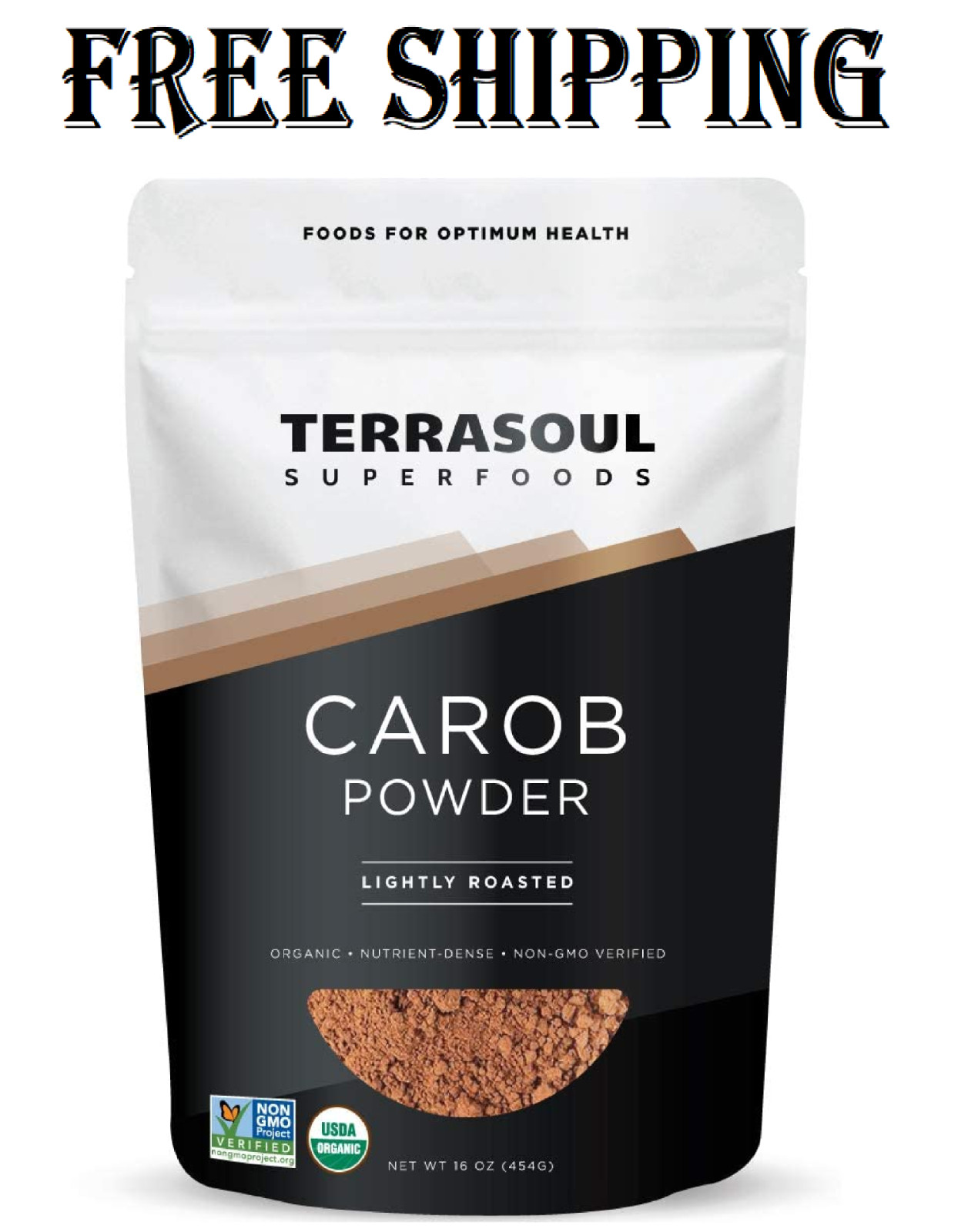 Organic Carob Powder 1 Lb – Cocoa Powder Alternative | High in Fiber