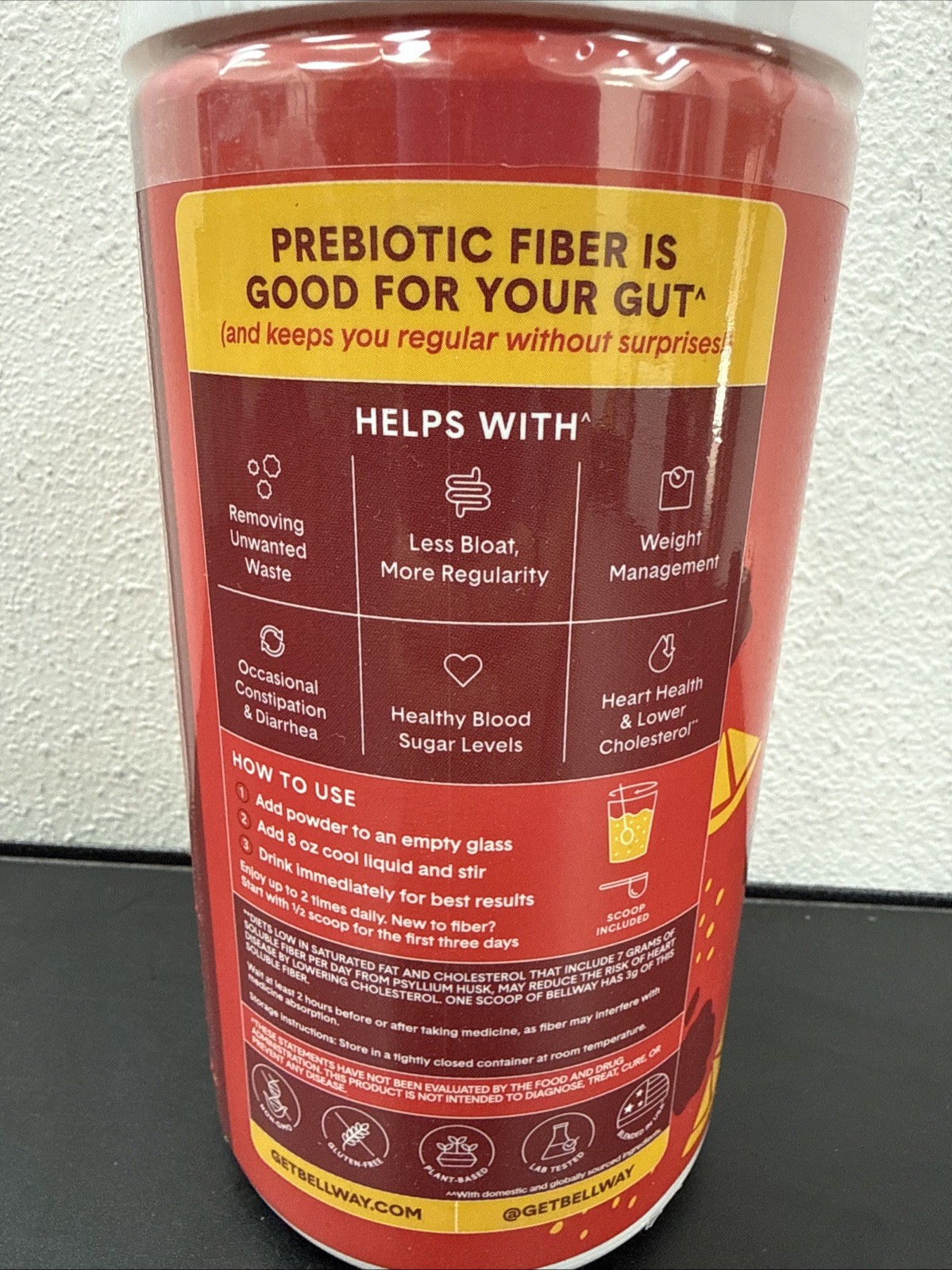Bellway Super Fiber+Fruit Psyllium Supplement Flavor Raspberry Lemon