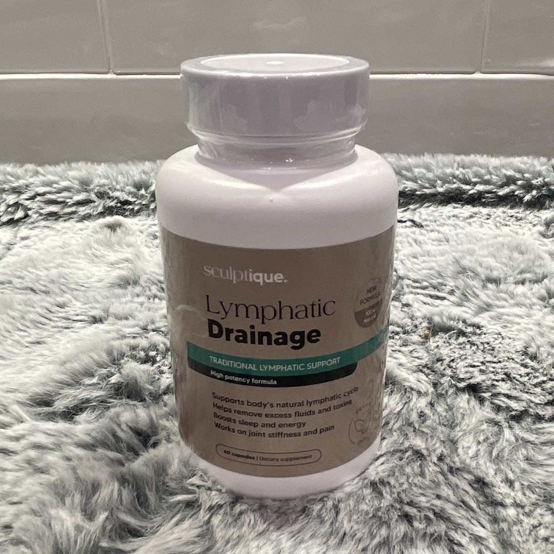 Sculptique Lymphatic Drainage Capsules Lymphatic Support 60ct Exp 03/2028