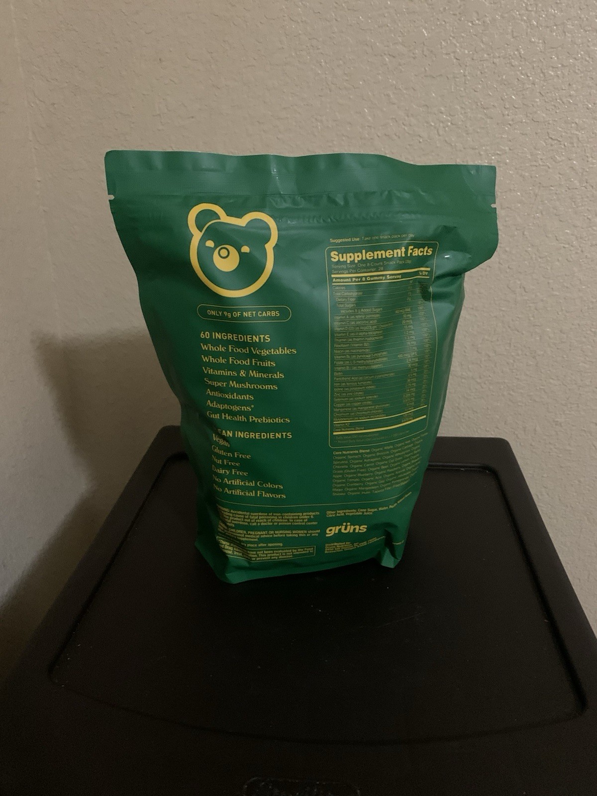 grüns Greens + Superfoods Vegan Dietary Supplement Gummies 224 Count