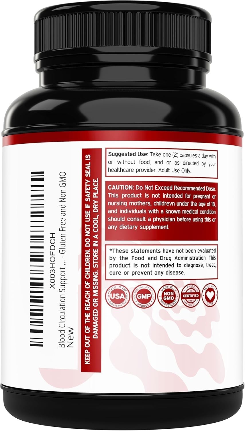 Blood Circulation Supplements (150 Count) Leg Circulation with Diosmin – Blood F