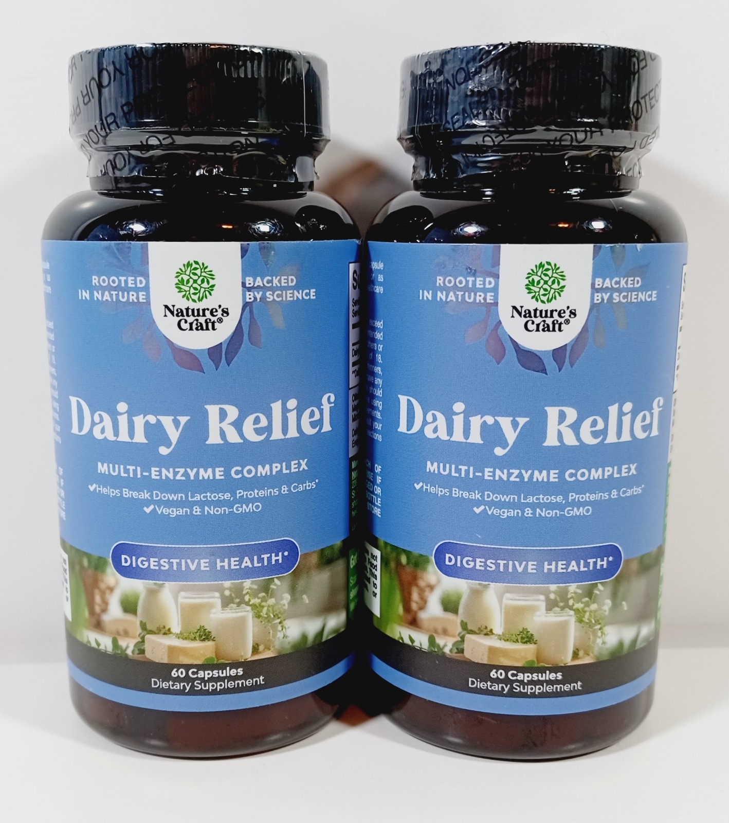 Nature’s Craft Dairy Relief Multi-Enzyme Complex 60 Capsule Lot NEW BB DEC 2027