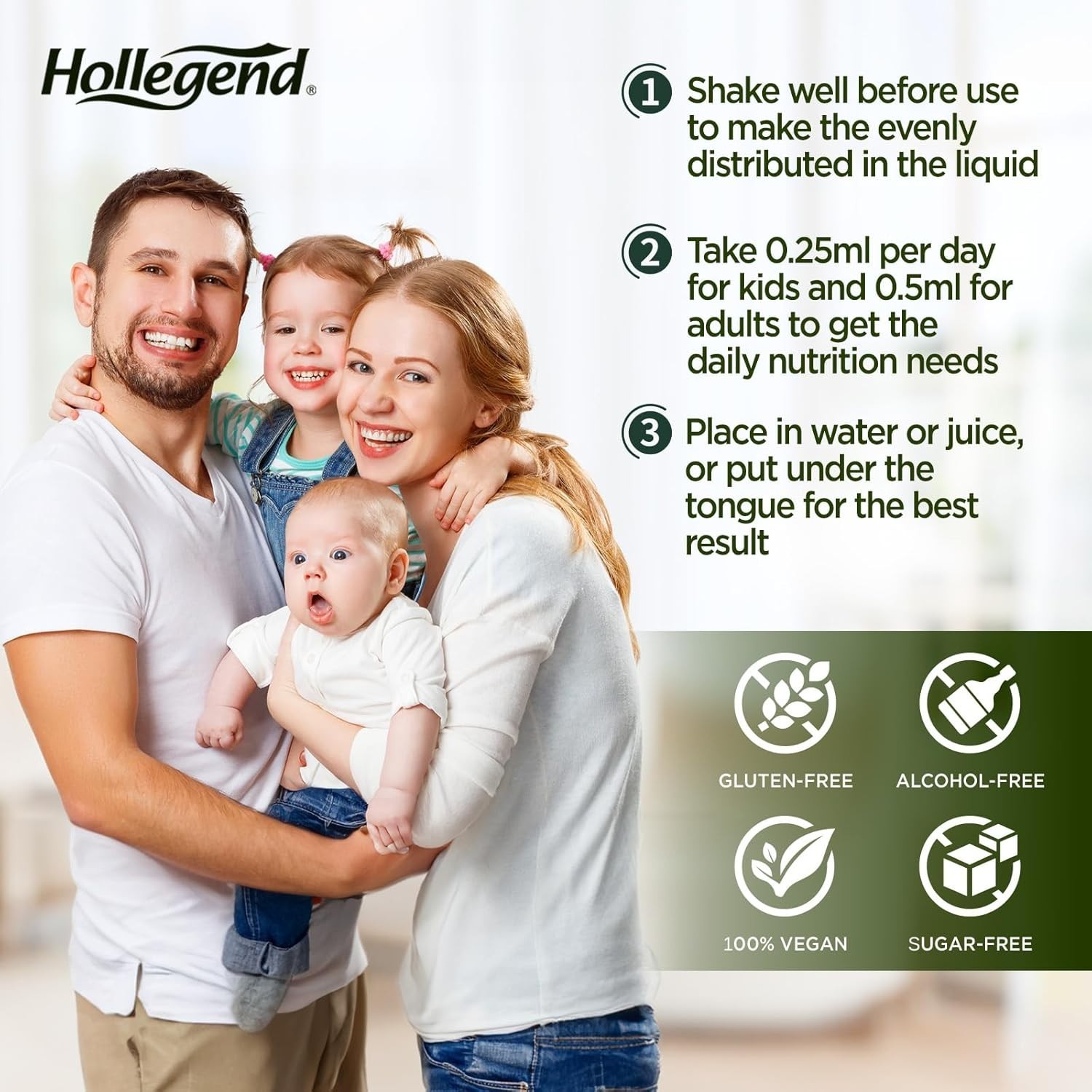 HOLLEGEND Liposomal Oregano Oil Liquid Drops, Organic Oil of Oregano Carvacrol