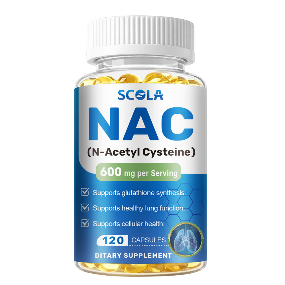 N-Acetyl L-Cysteine ( NAC) 240 CAPS Gluten free 600Mg 2 bottles Non GMO 240 cap