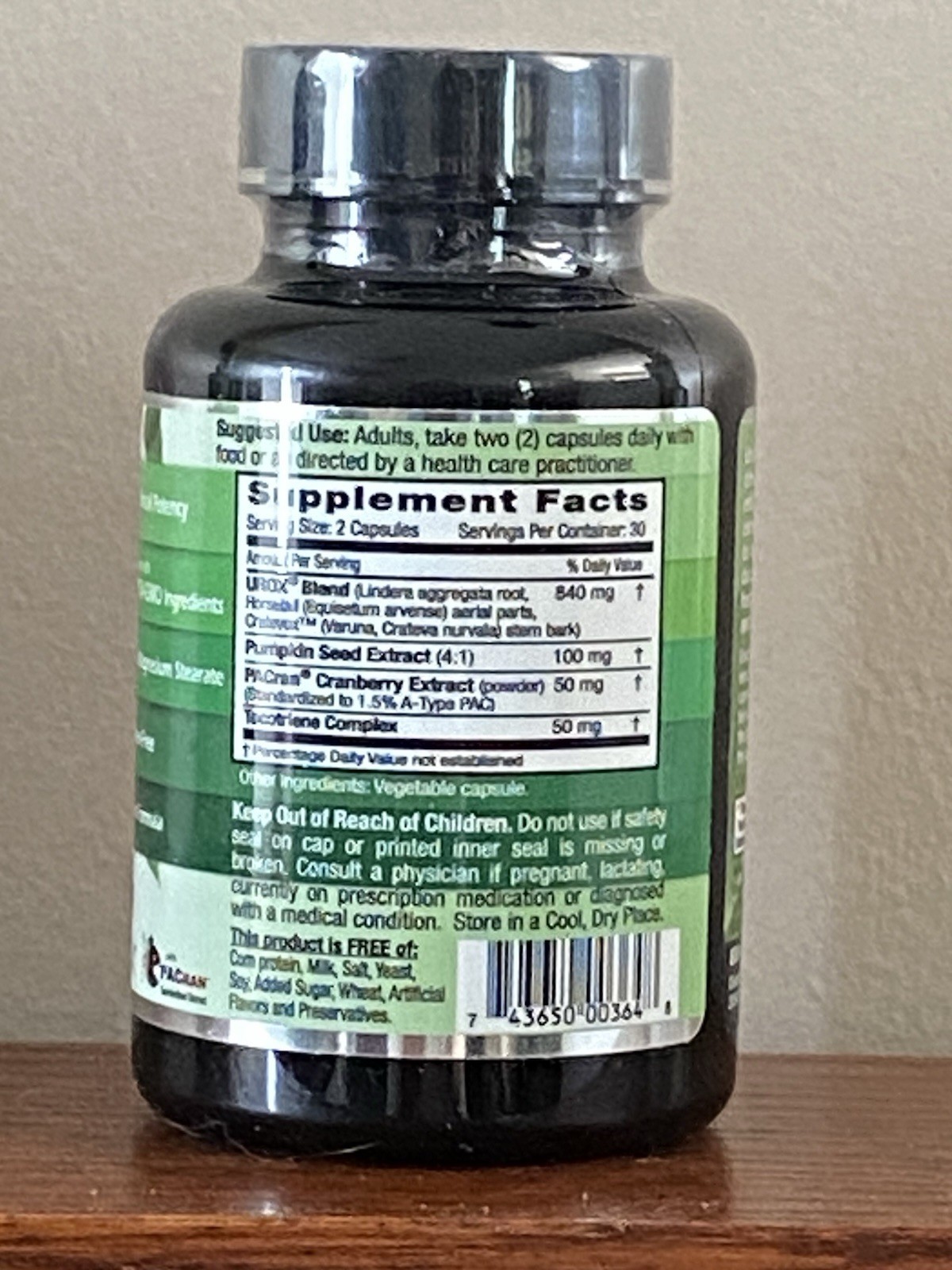 NEW (2) Emerald Bladder Health UROx Blend 60 Capsules Non-GMO Gluten-Free Vegan