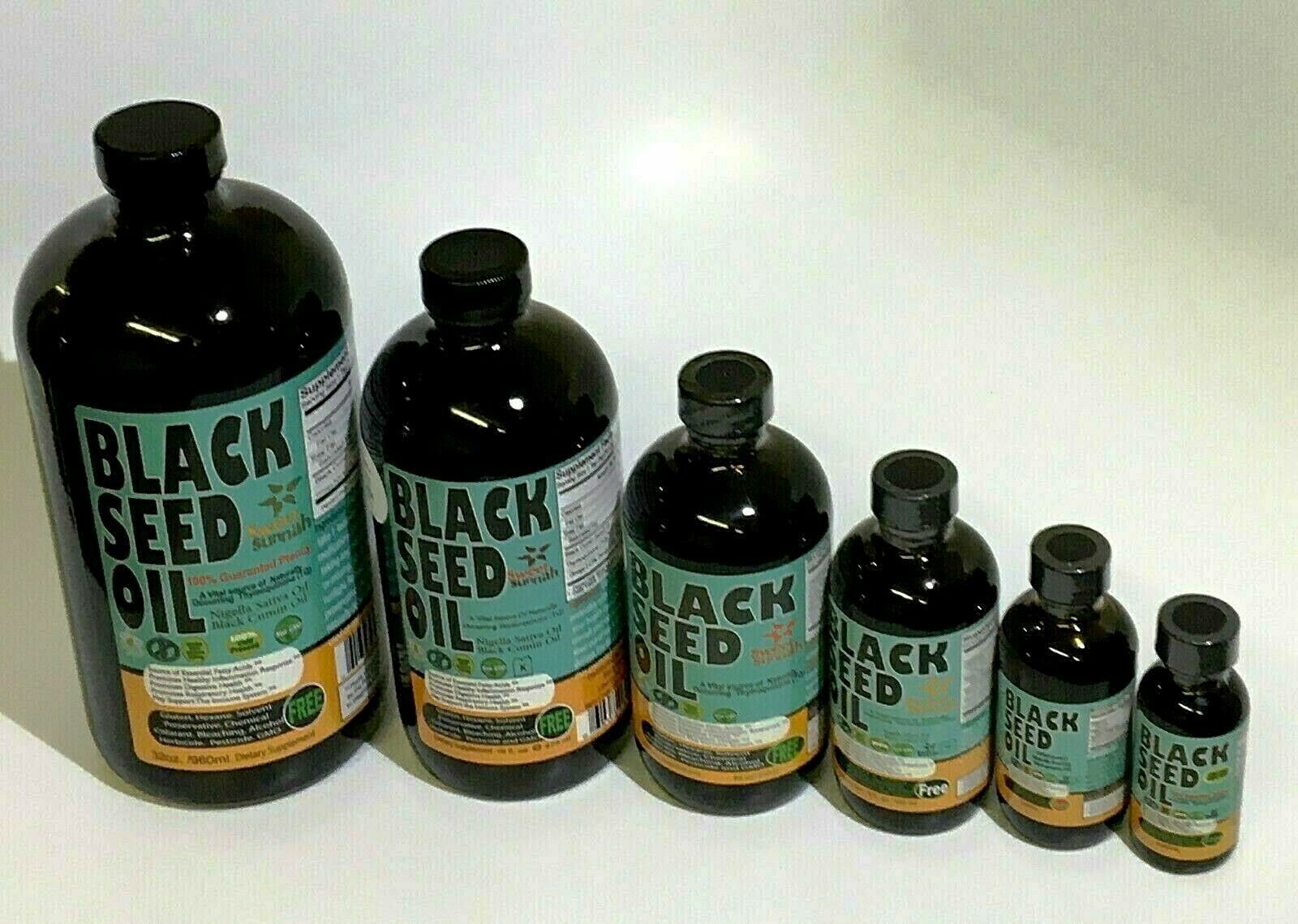 PURE Black seed oil 100% Pure Organic Cold Pressed Cumin Nigella Sativa