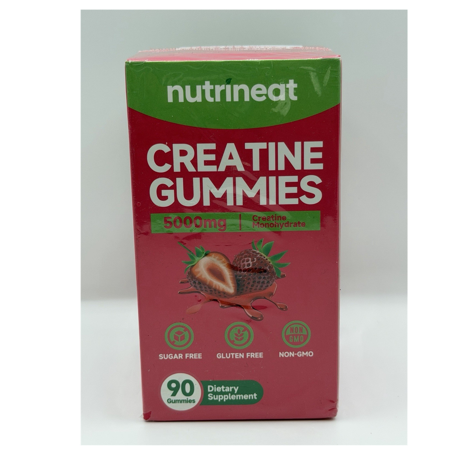 nutrineat Creatine Gummies 5000mg Creatine Monohydrate Strawberry 90 Vegan C