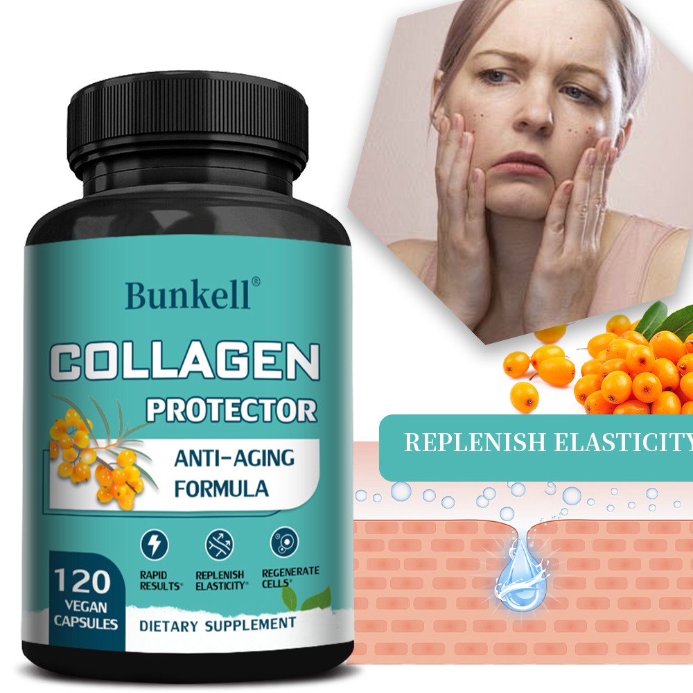 Natural Sea Buckthorn Berry Extract – Supports Healthy Skin, Hair, Nails-120Caps