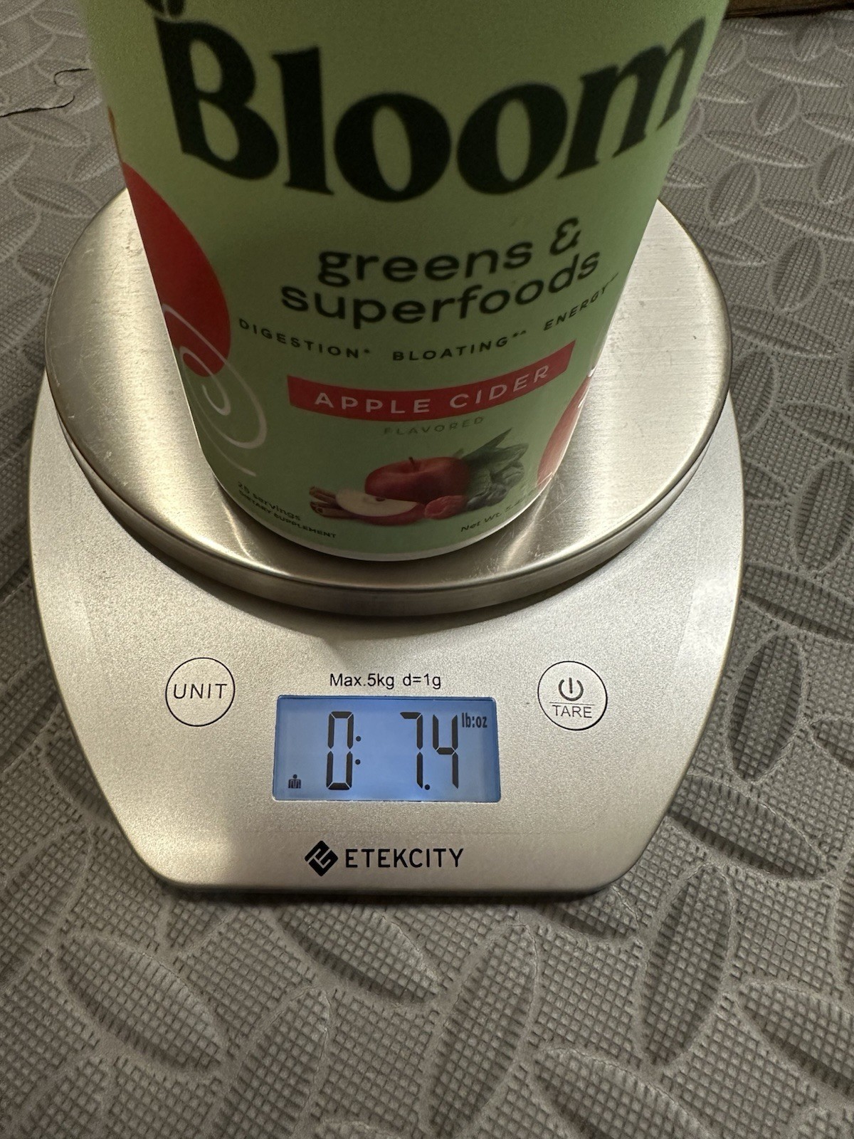 Bloom Greens & Superfoods Apple Cider Powder, 25 Servings, 5.49 oz SEALED