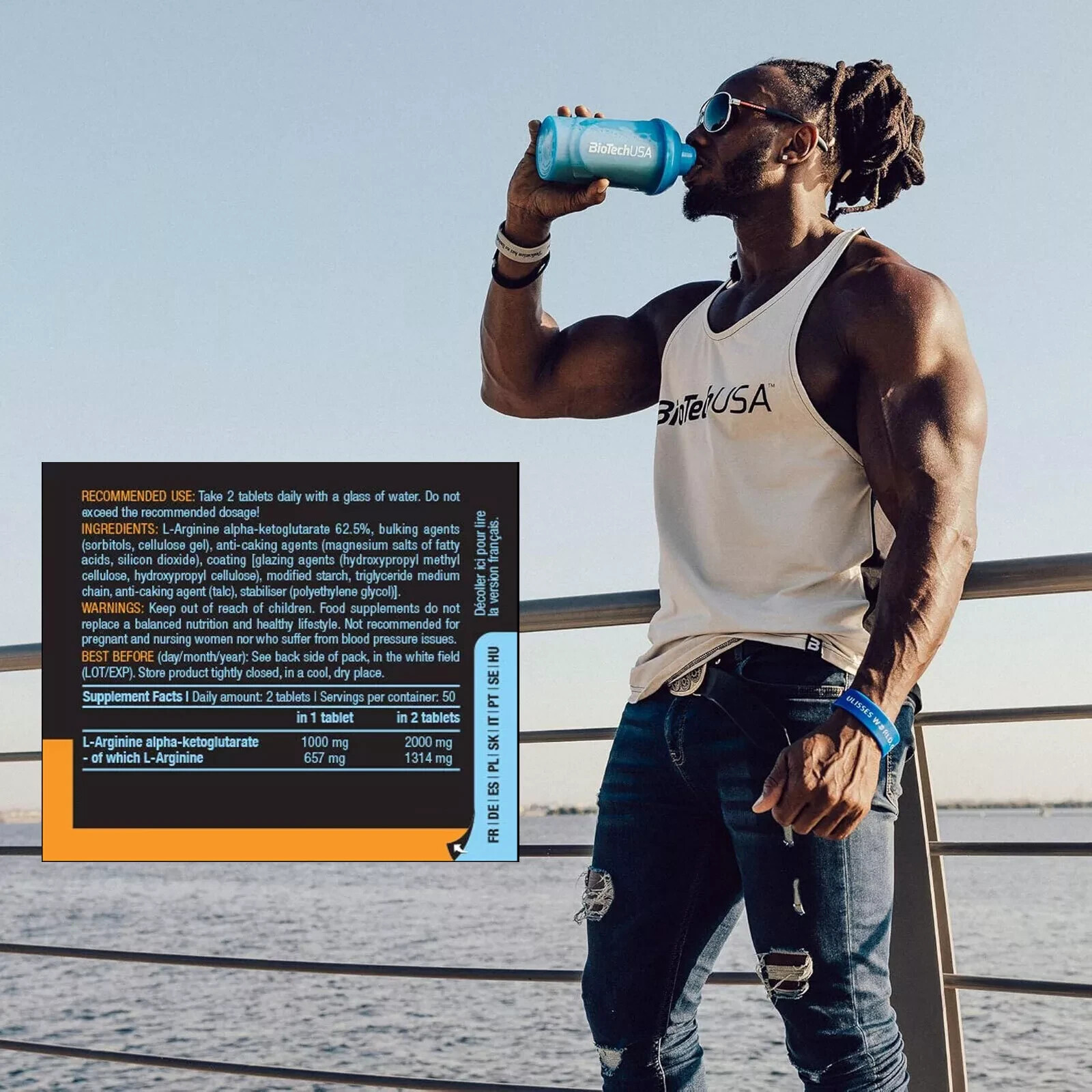 AAKG 1000 – 100-200 Tablets – 2000 mg – muscle pumps energy L-Arginine endurance
