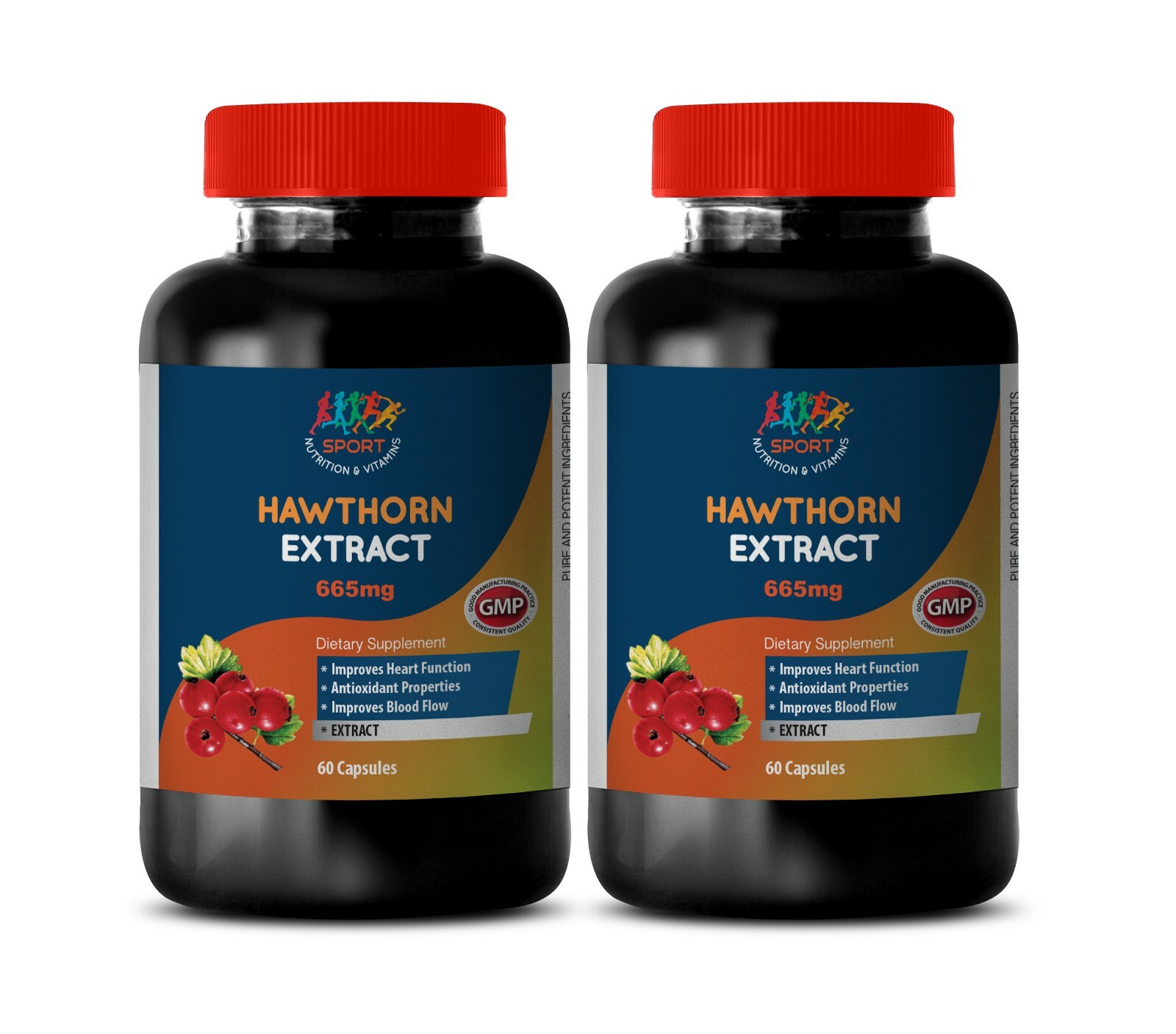 hawthorn capsules – HAWTHORN EXTRACT 665mg – dietary supplement 2B