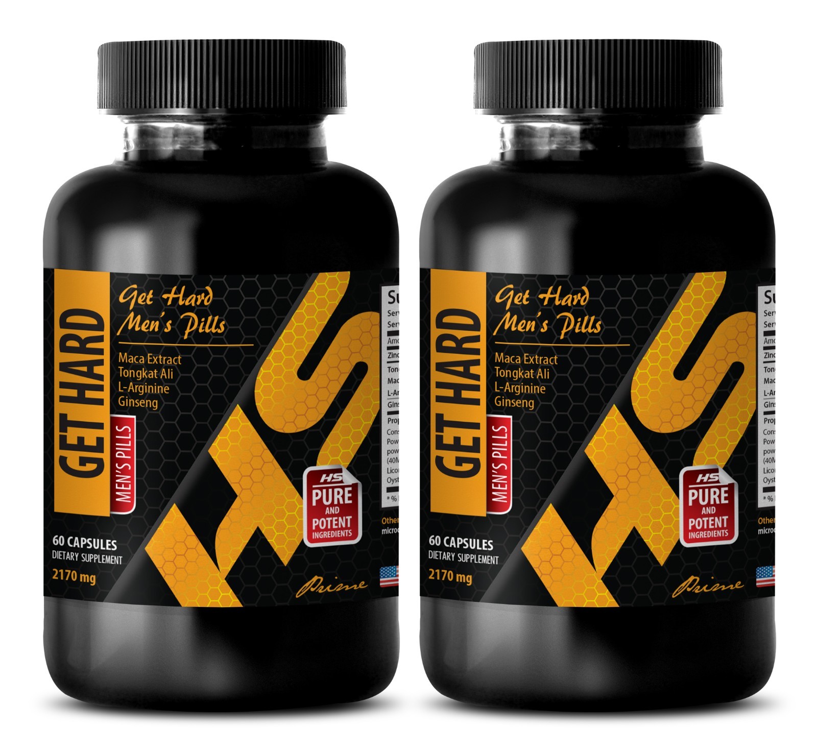 Tribulus Extract and Oat Straw – GET HARD FOR MEN – Herbal Energy Blend 2Bot