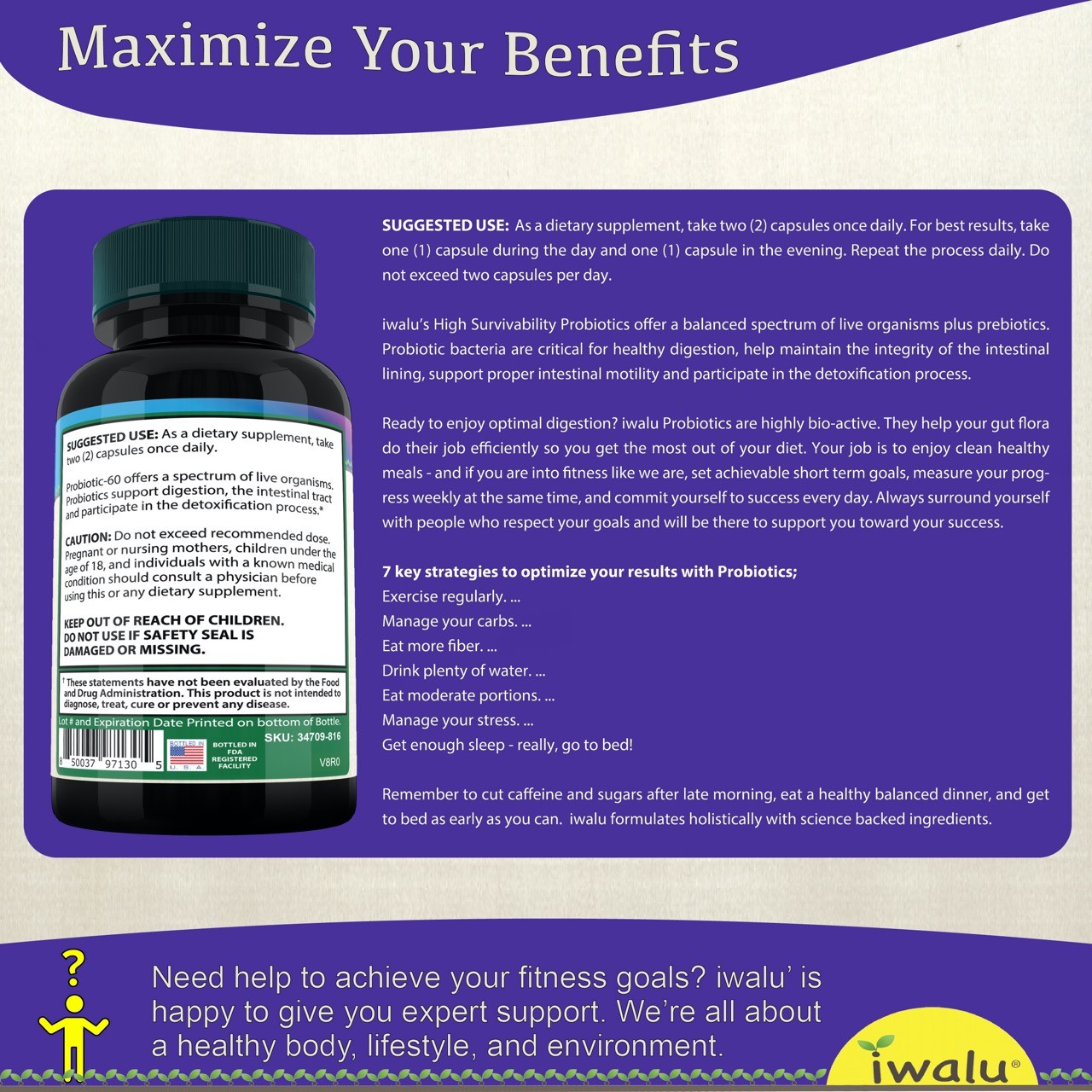 Best Betaine Hydrochloric Acid, IWALU | *FAST FREE SHIPPING* Same Day