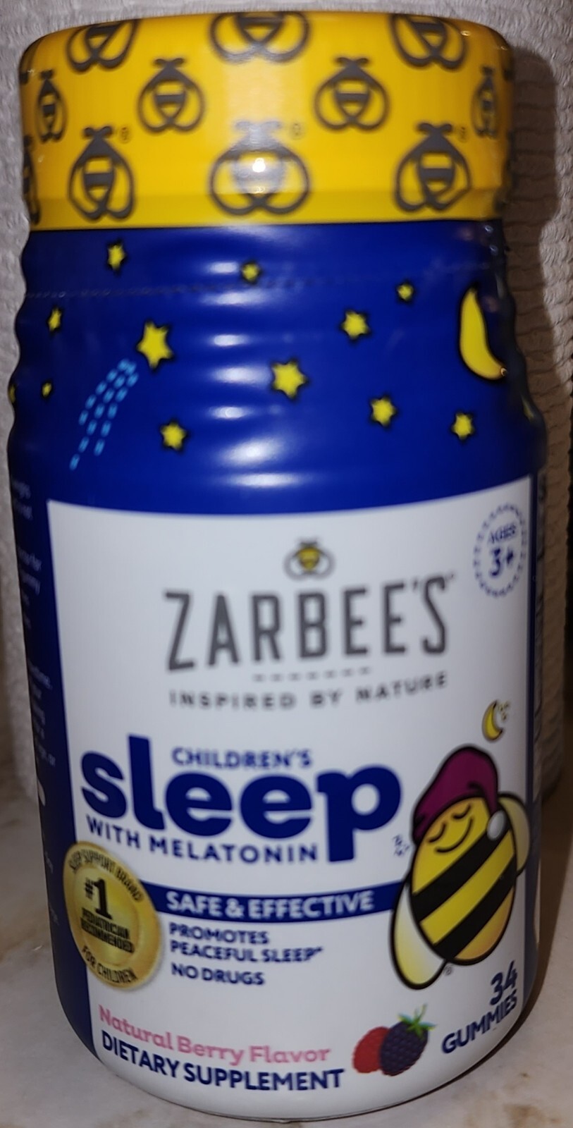 ZARBEE’S NATURAL CHILDREN’S SLEEP WITH MELATONIN 34 BERRY FLAVOR GUMMIES