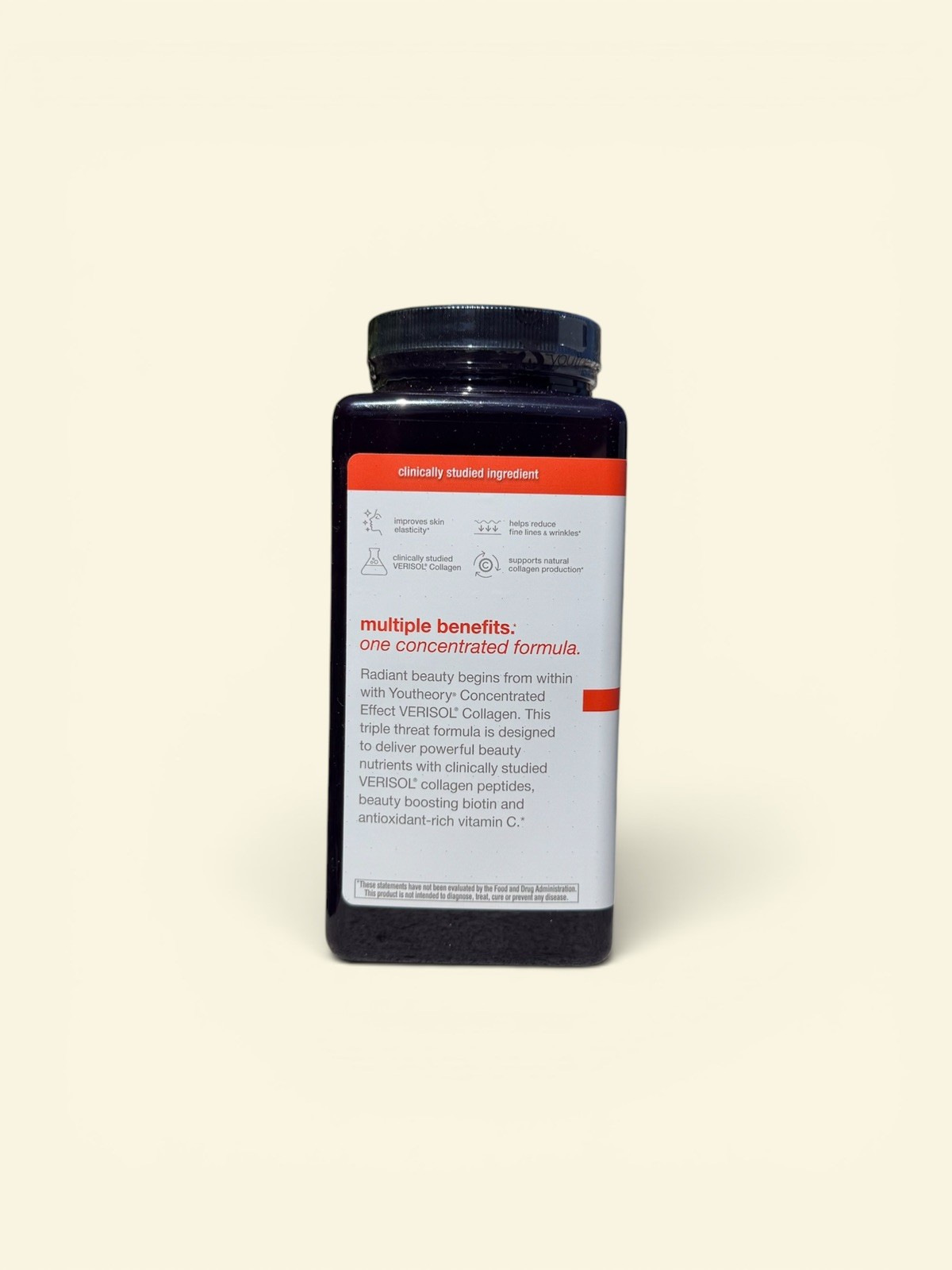 youtheory Verisol Collagen Concentrated Effect 345 Tablets Skin Elasticity