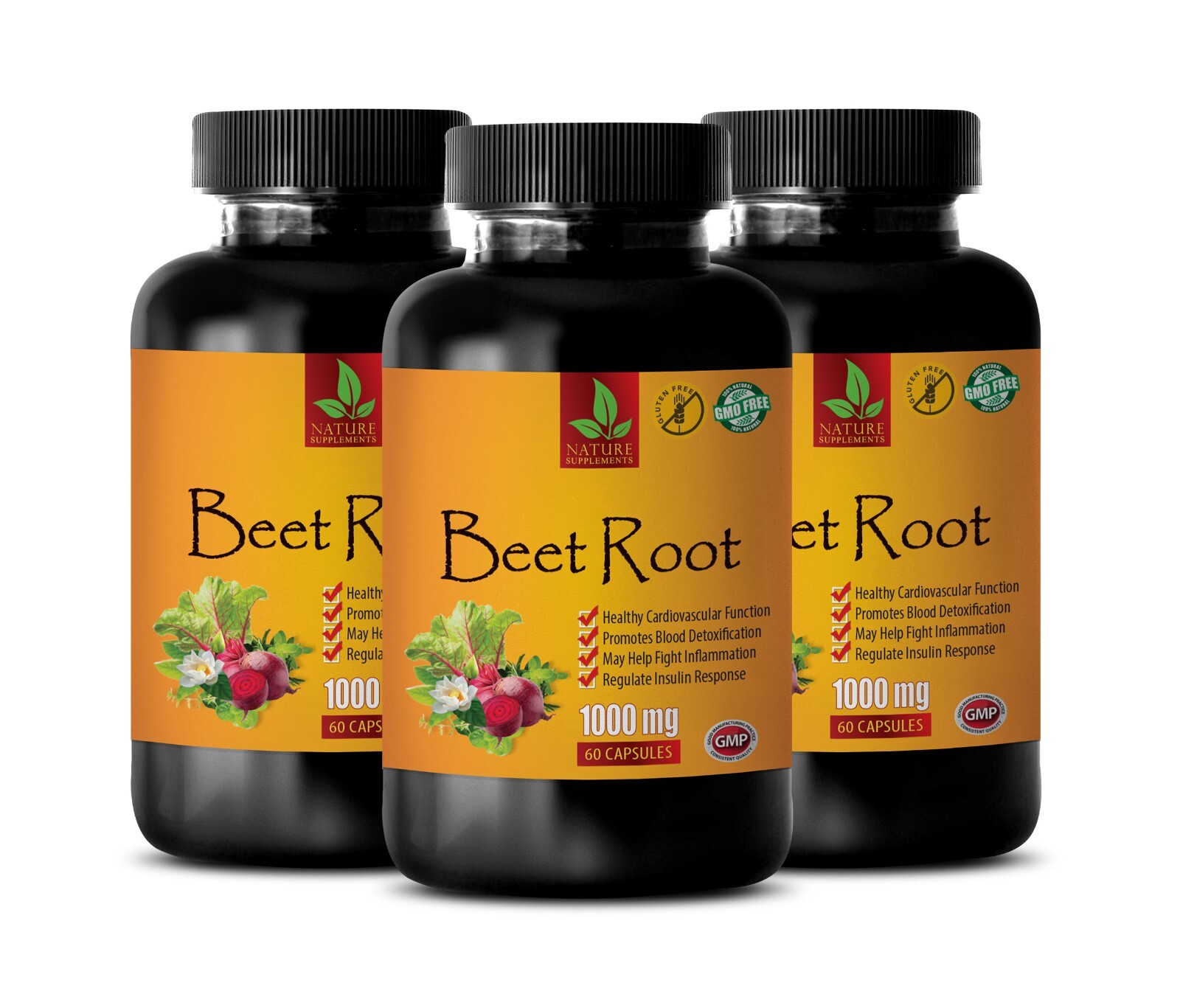 Flavor burst – BEET ROOT – Garden touch 3 Bottle 180 Capsules