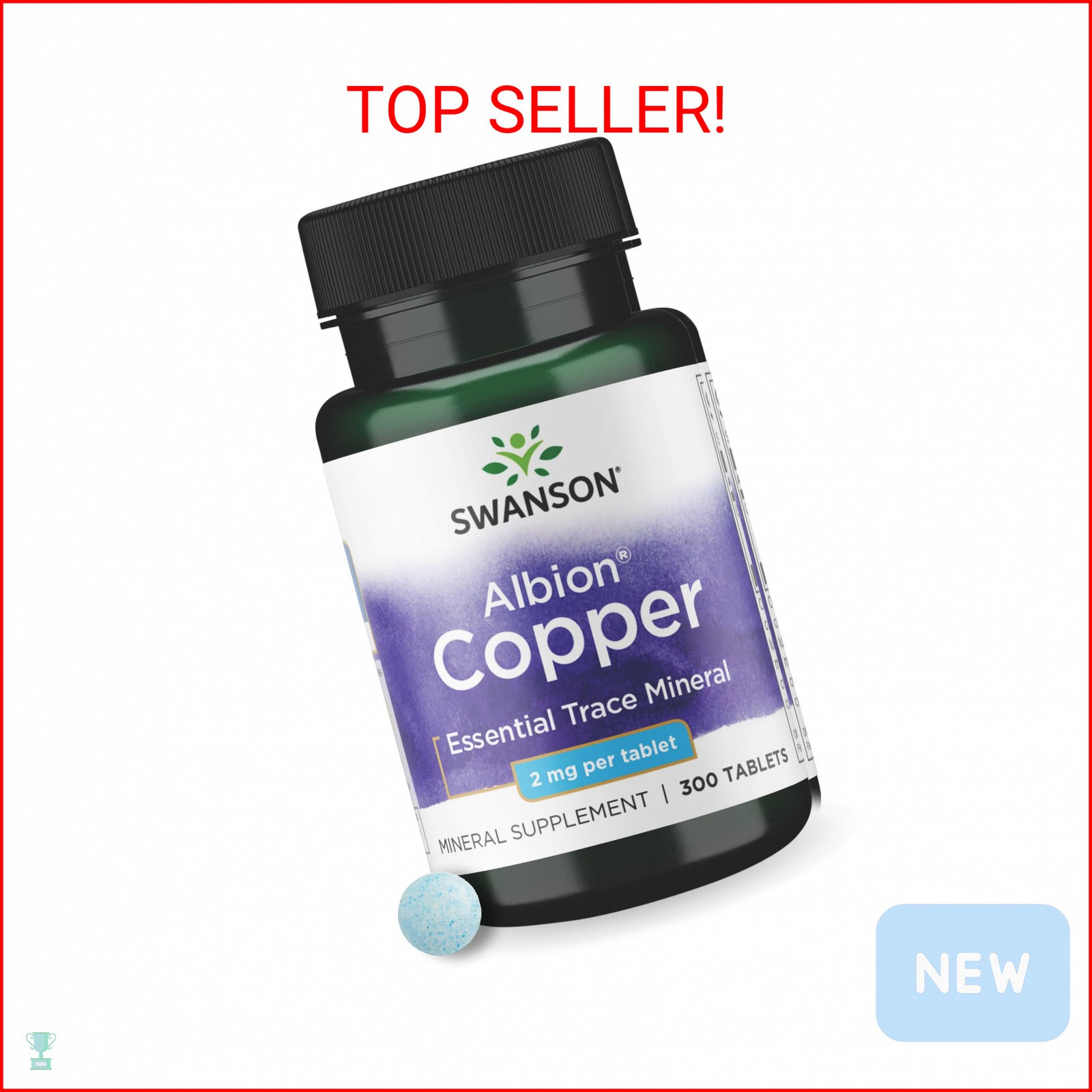 Swanson Copper Chelate Mineral Supplement for Adults Seeking Antioxidant, Immune