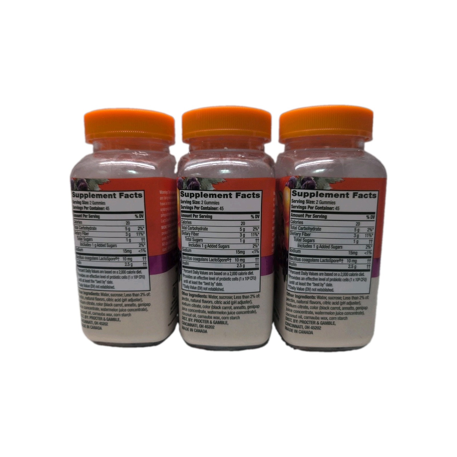 3 Align DualBiotic Prebiotic + Probiotic 3 X 90 = 270 Gummies, 07/2026