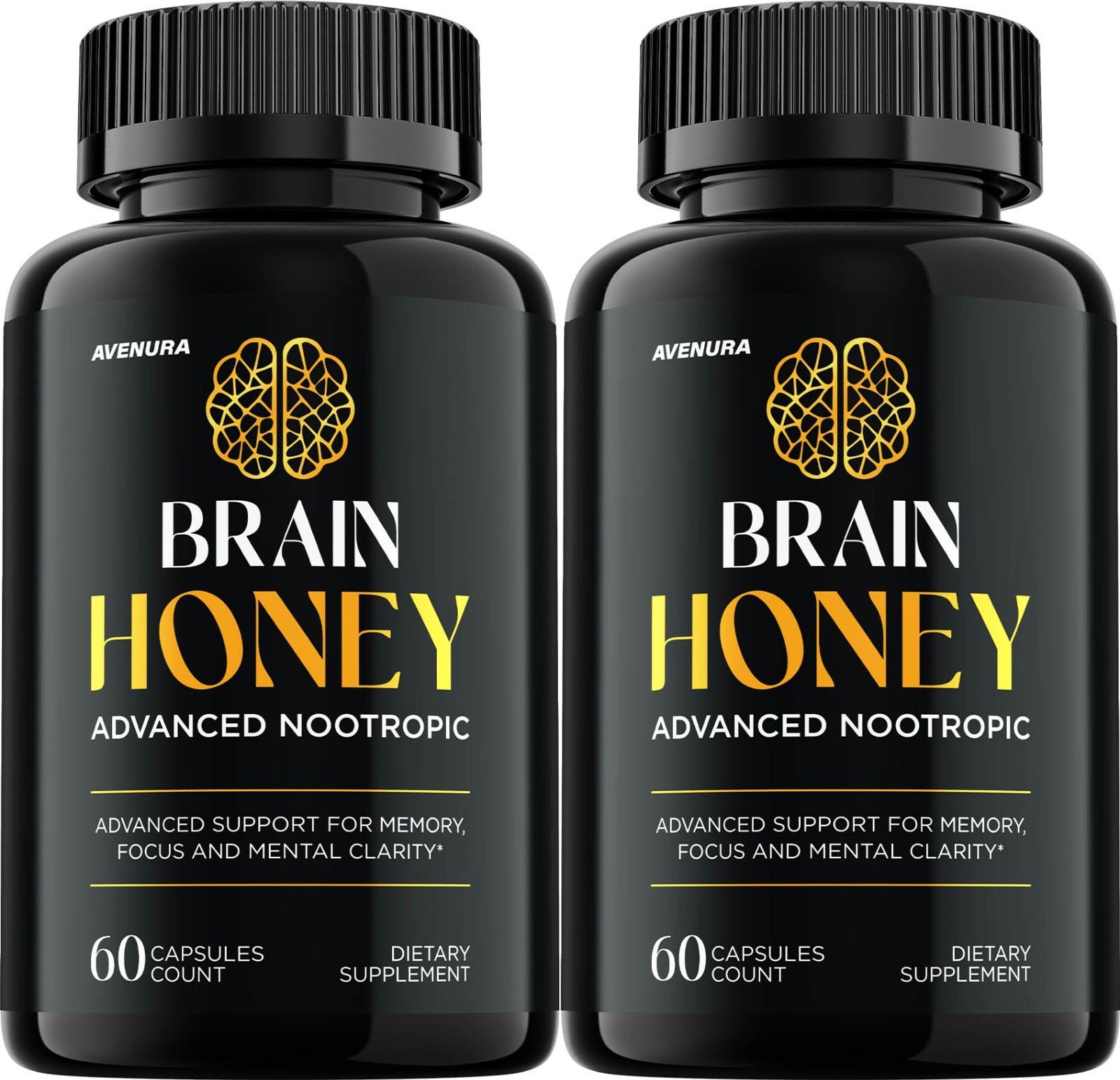(2 Pack) Brain Honey Capsules – Advanced Formula Supplement Brain Health Support