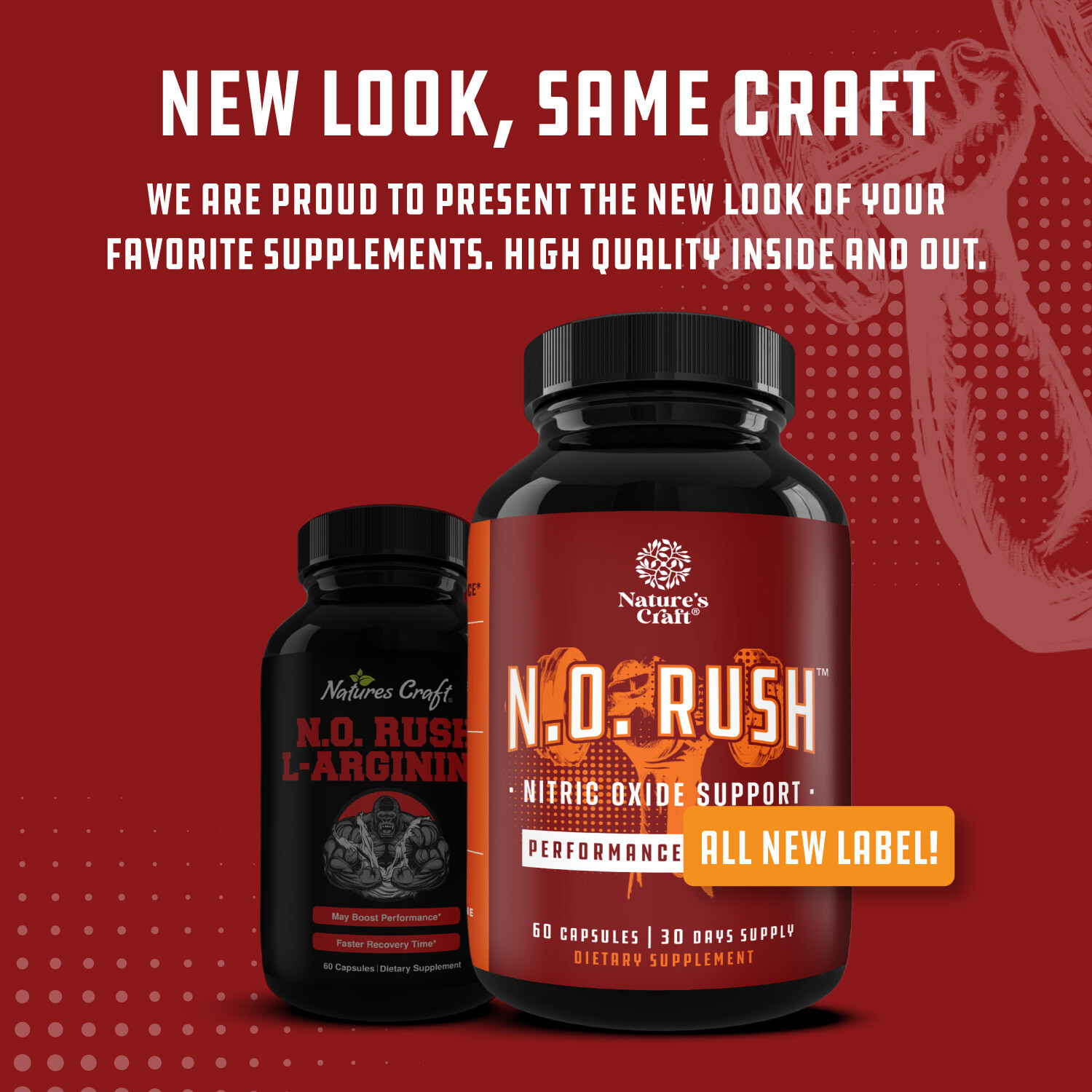 Energizing Nitric Oxide Supplement with L-Arginine L-Citrulline Amino for Men